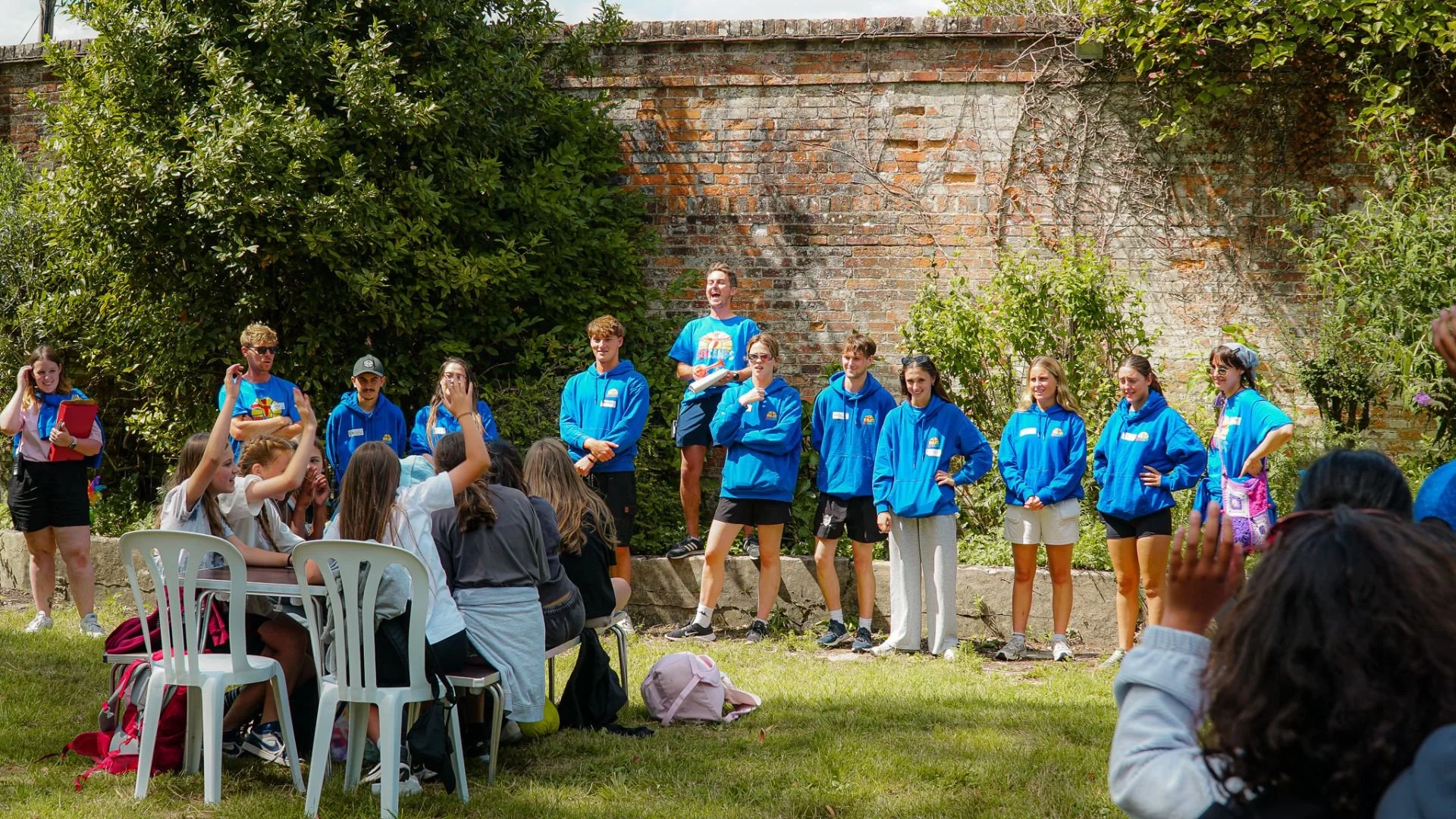 Teens developing teamwork and resilience during supervised camp activities