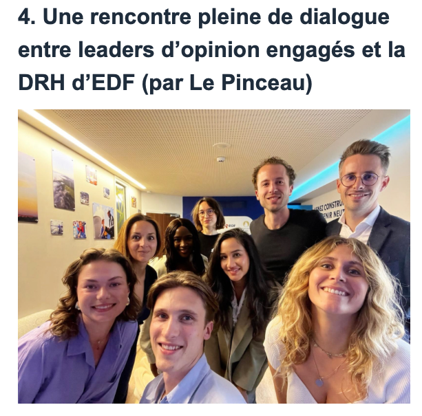Table ronde privée sur le futur du recrutement avec EDF