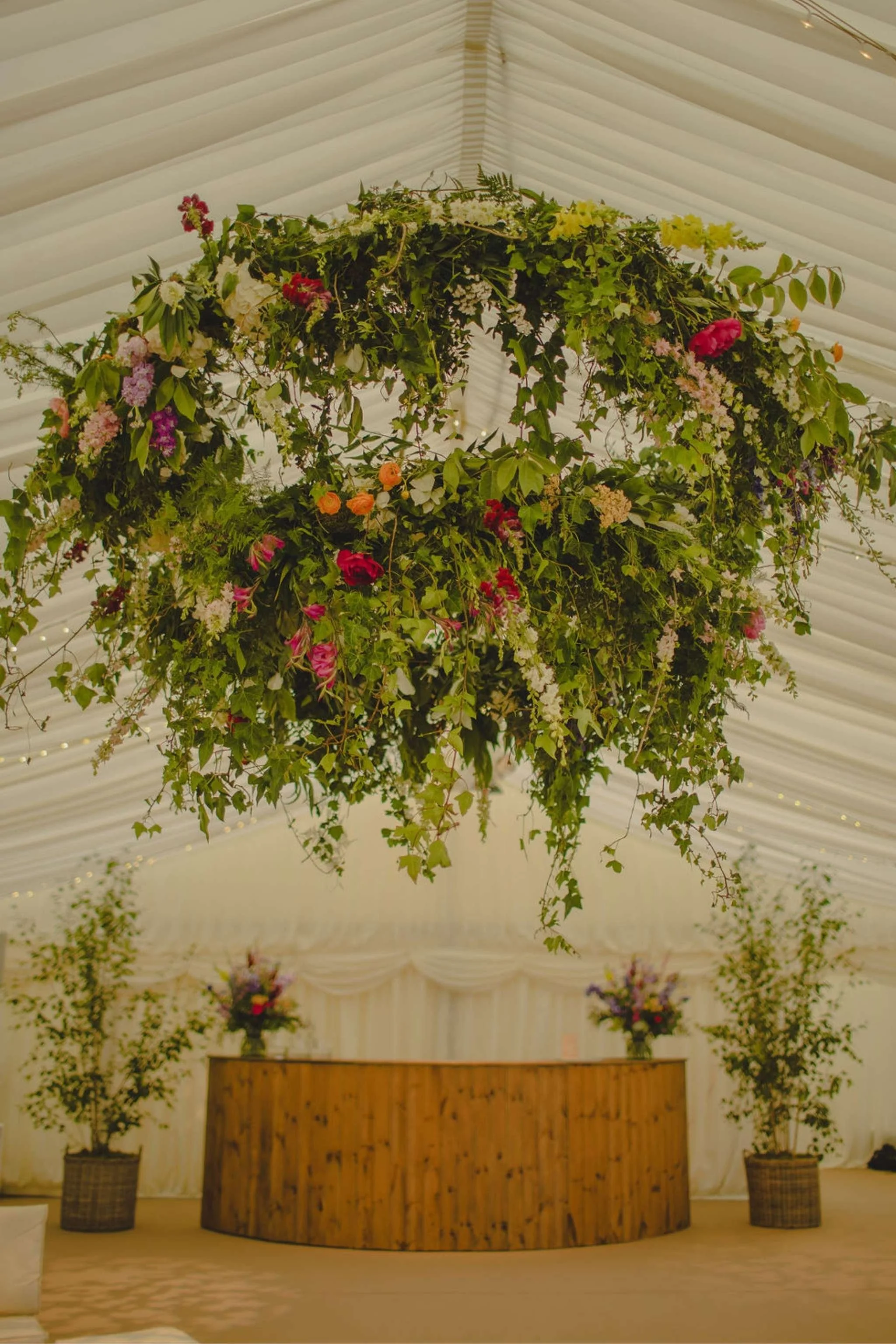 Overhead Floral Arrangements - Outdoor Wedding - Wedding Flowers - The Rarified.jpg