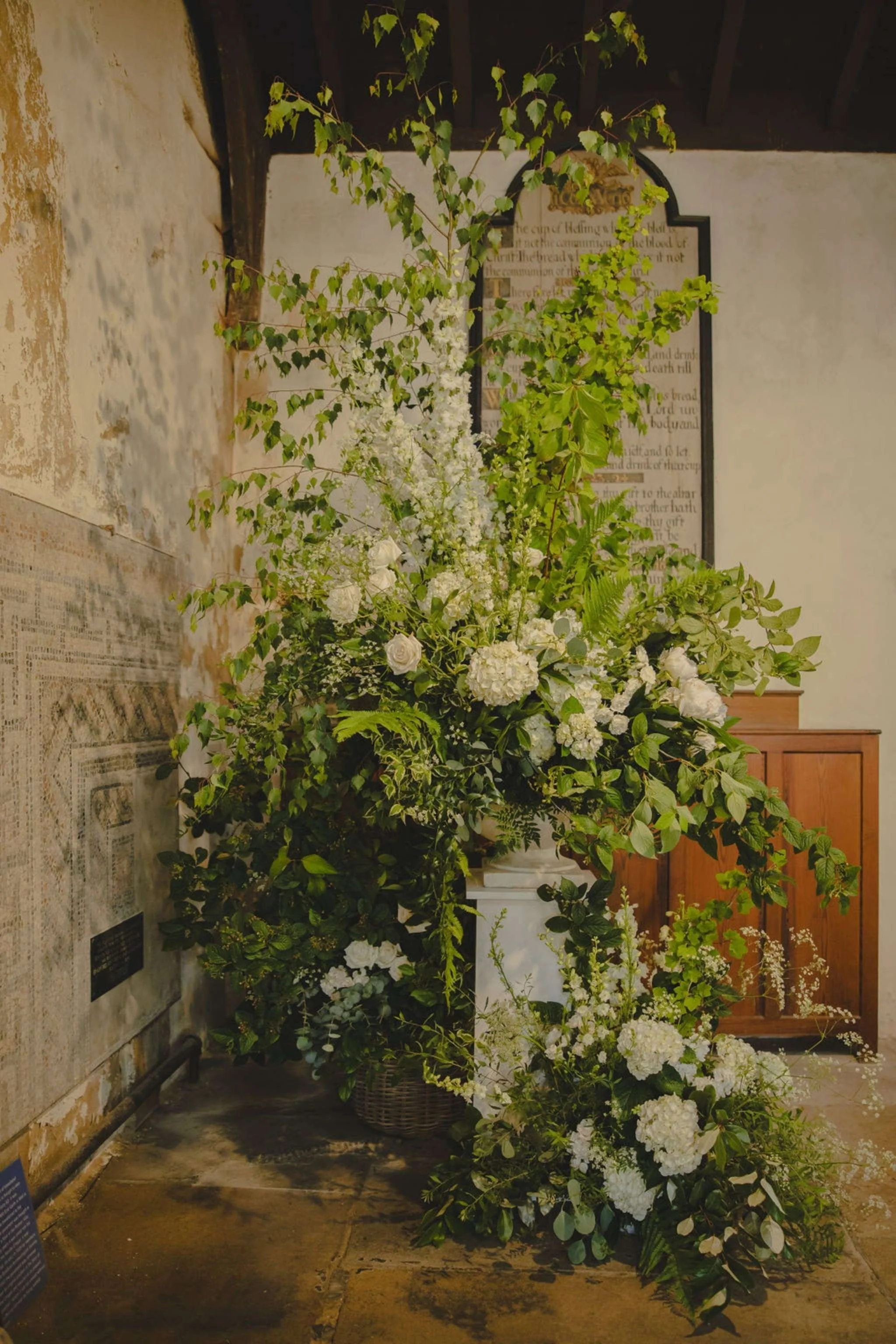 Church Wedding Floral Arrangement - Wedding Flowers - The Rarified.jpg