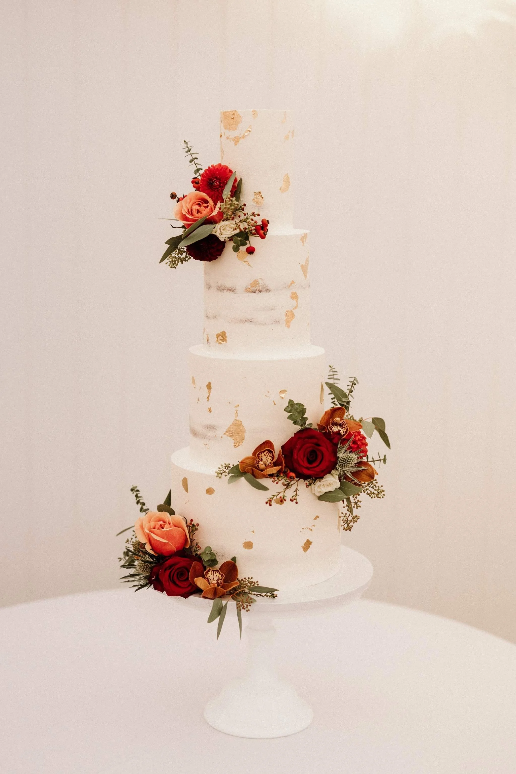 Autumnal Floral Wedding Cake - Wedding Florist - The Rarified.jpg