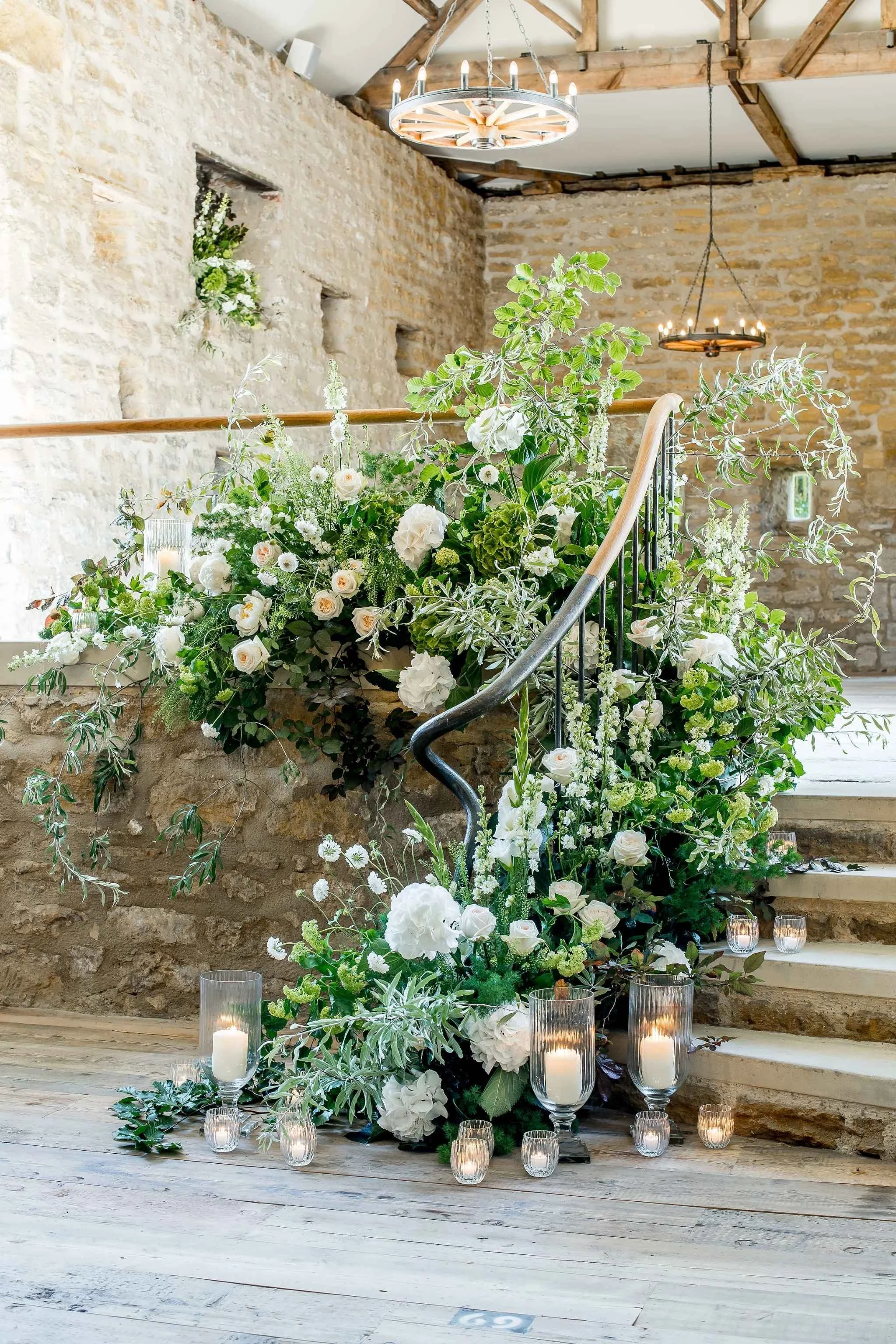 Floral Staircase - Unique Wedding Flowers - Wedding Florist - The Rarified.jpg
