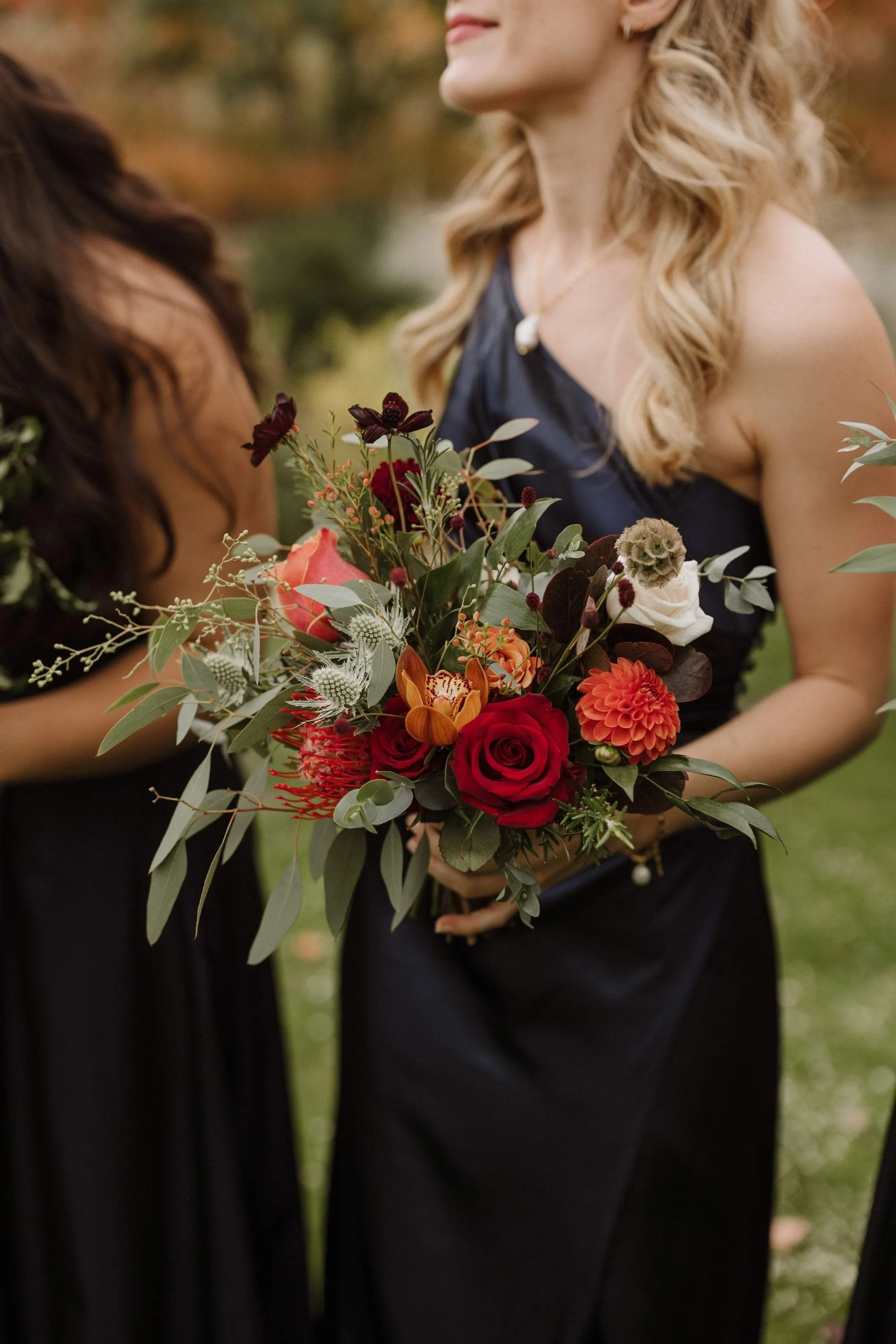 Bridesmaids Bouquets - Wedding Flowers - Middleton Lodge - The Rarified.jpg
