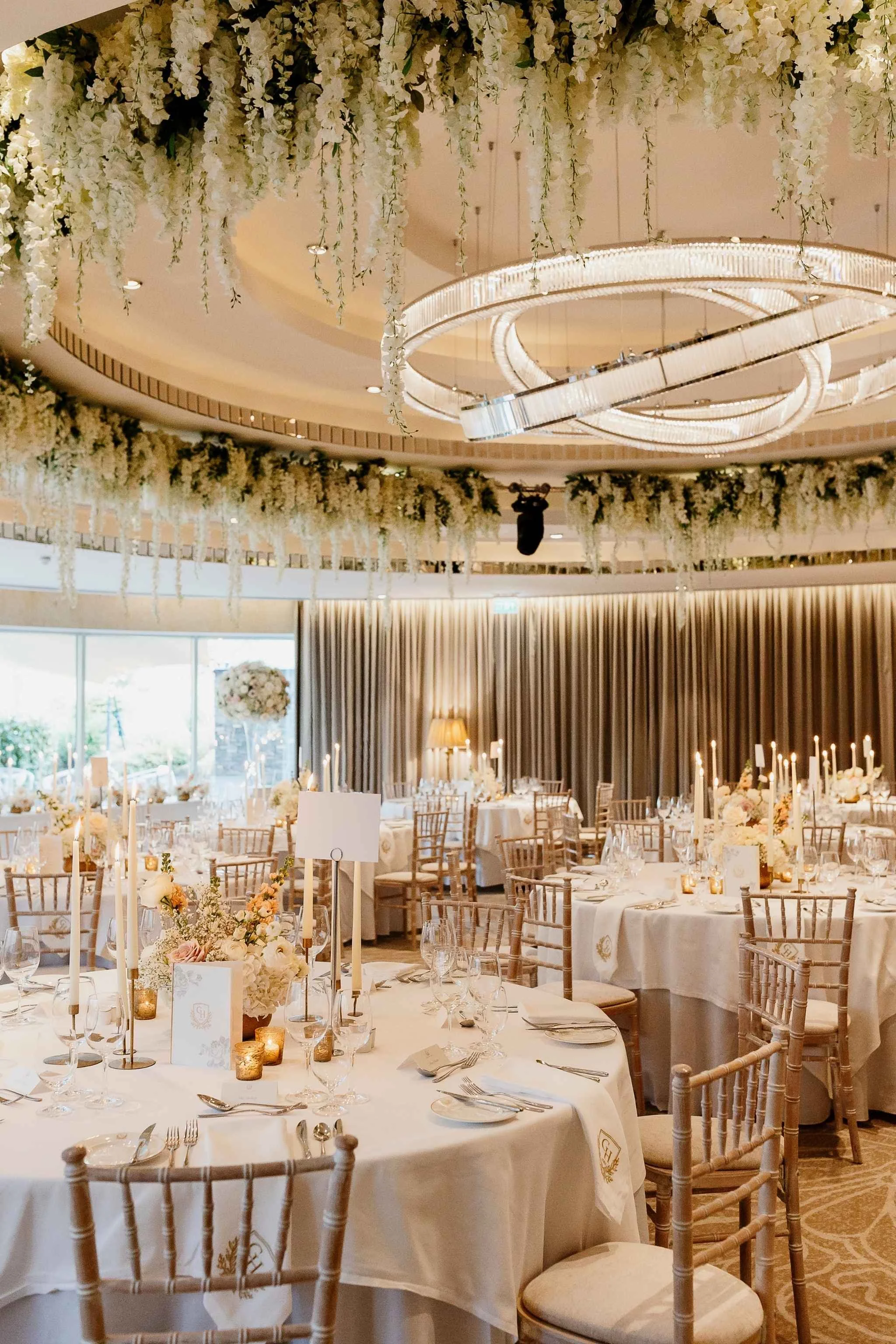 Overhead Flower Arrangements - Grantley Hall - Wedding Florist - The Rarified.jpg