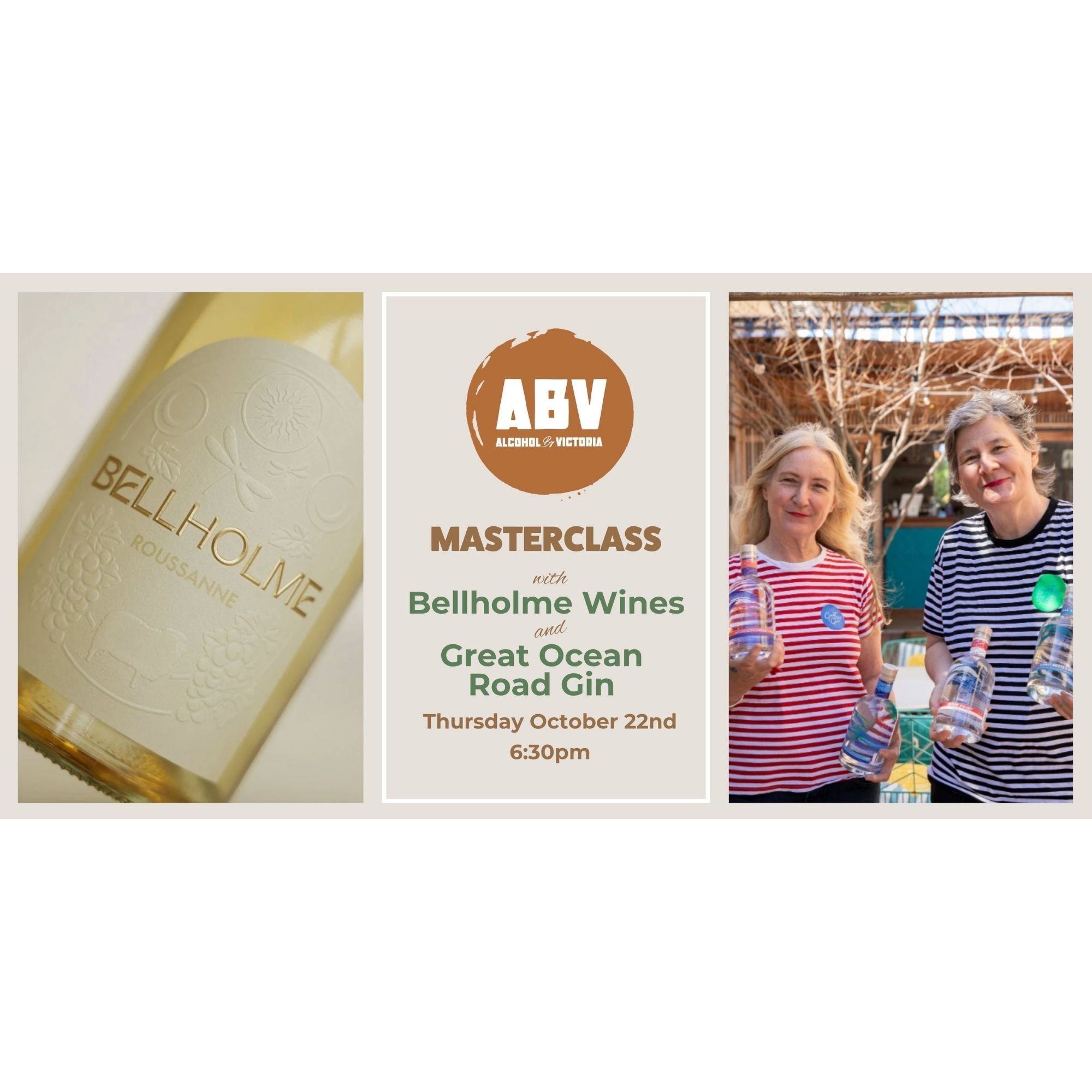 Great Ocean Road Gin x Bellholme Wines Masterclass