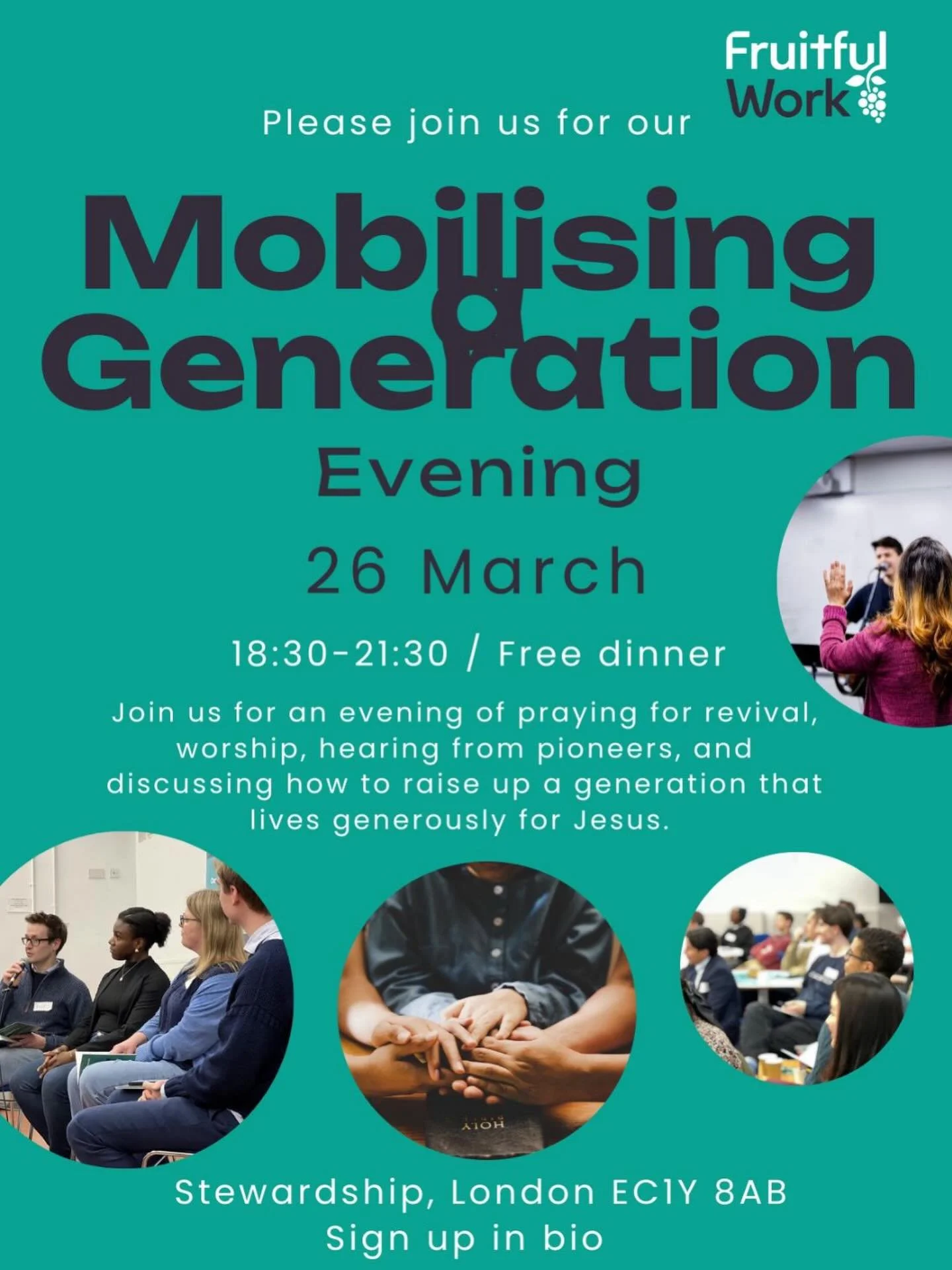 📣 WE&rsquo;D LOVE TO SEE YOU THERE! SIGN UP IN BIO! 📣 

📍 Stewardship, 1 Lamb&rsquo;s Passage, London EC1Y 8AB 
📅 Thursday 26th March
🕢 6:30-9:30 PM
🍽️ FREE DINNER

This is for everyone such as students, graduates, professionals, those job sear