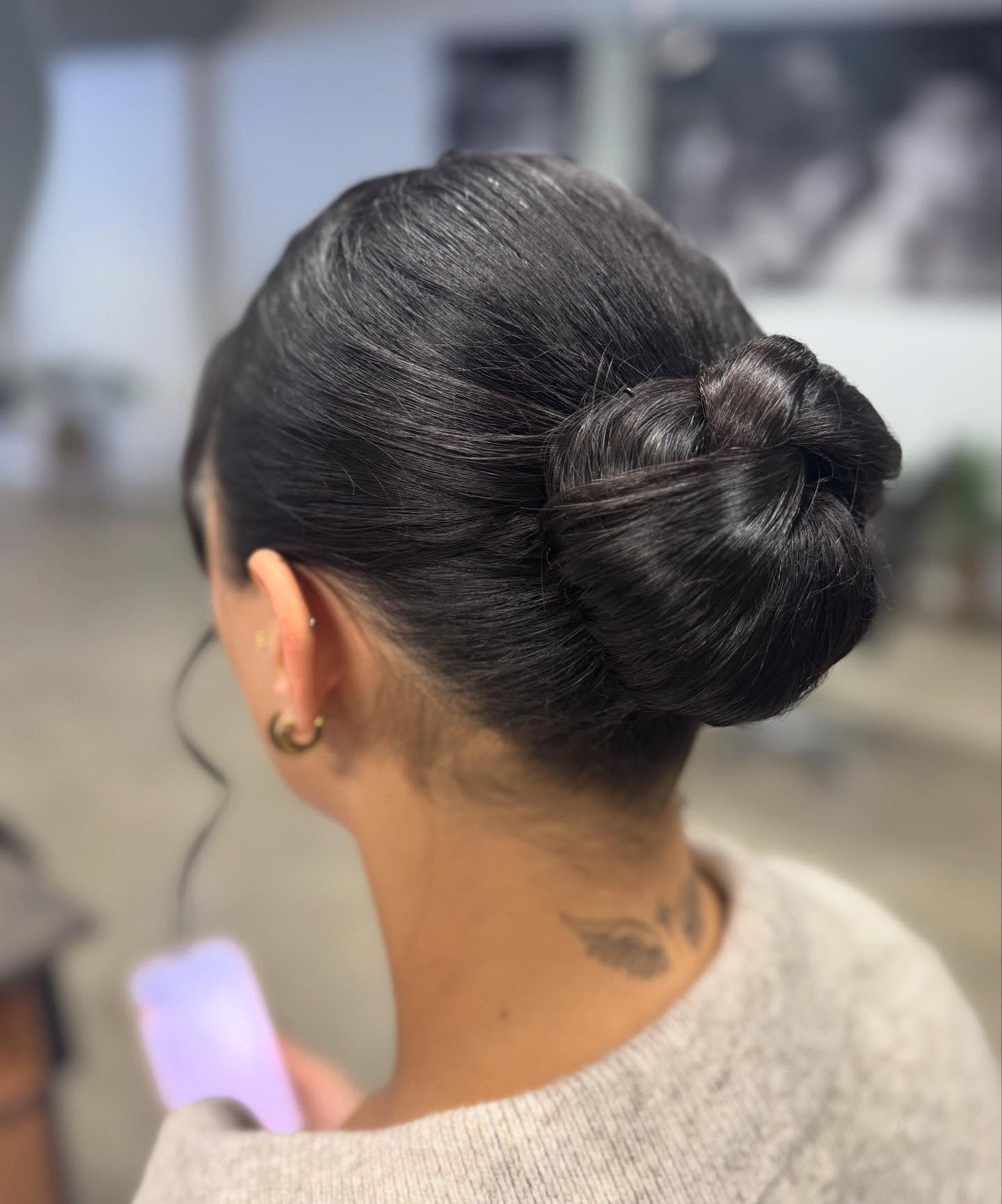 The classic bun, classy and refined. Book now for your next event.