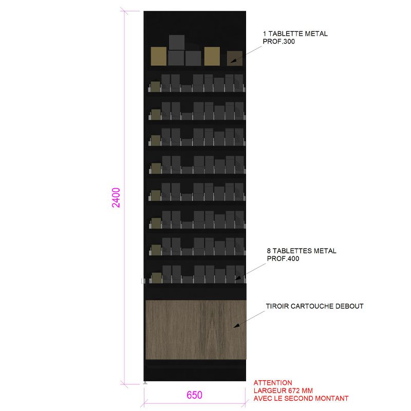 MM004-meuble-mural-linéaires-tabac-8-niveaux-métal-base-noir-coloris-chêne-nebraska-gris-vue-face-a2m-diffusion.jpg