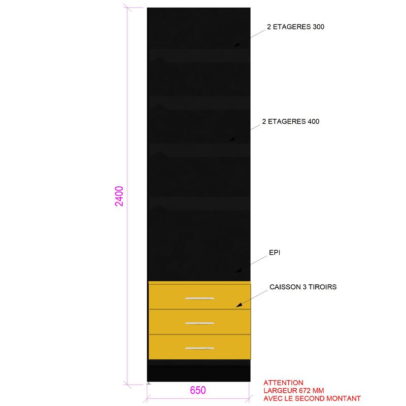 MM063-meuble-papeterie-murale-rangements-et-tablettes-base-noir-coloris-jaune-curry-vue-face-a2m-diffusion.jpg