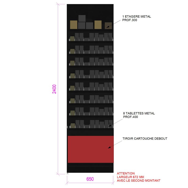 MM004-meuble-mural-linéaires-tabac-8-niveaux-métal-base-noir-coloris-rouge-cerise-vue-face-a2m-diffusion.jpg