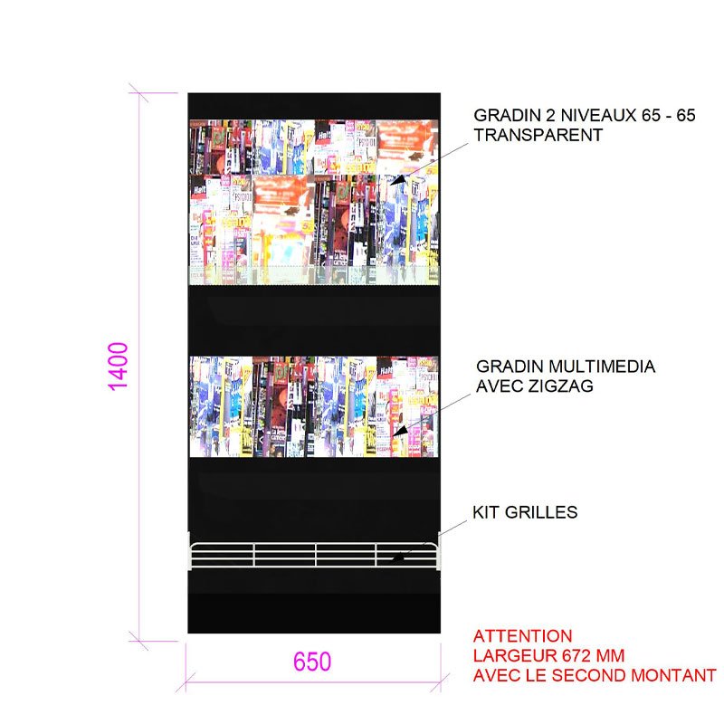 MM021-meuble-ilôt-pour-gondole-multimedia-+-produits-3-niveaux-+-bacs-métal-noir-vue-face-a2m-diffusion.jpg