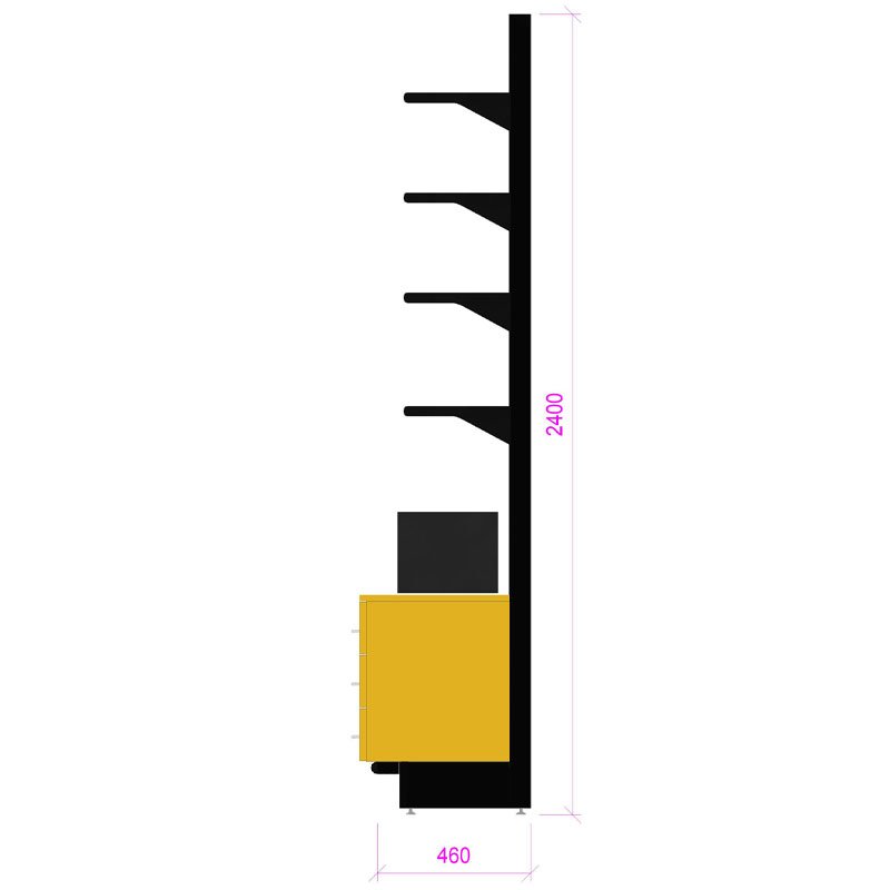 MM063-meuble-papeterie-murale-rangements-et-tablettes-base-noir-coloris-jaune-curry-vue-de-côté-a2m-diffusion.jpg