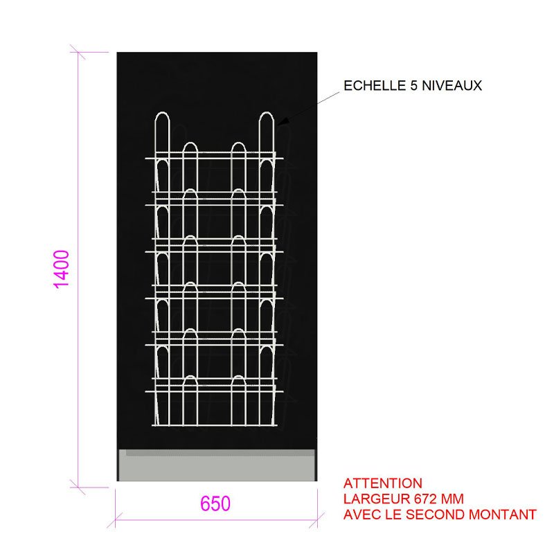 MM022-meuble-ilôt-pour-gondole-quotidiens-PQRN-5-niveaux-métal-noir-vue-face-a2m-diffusion.jpg