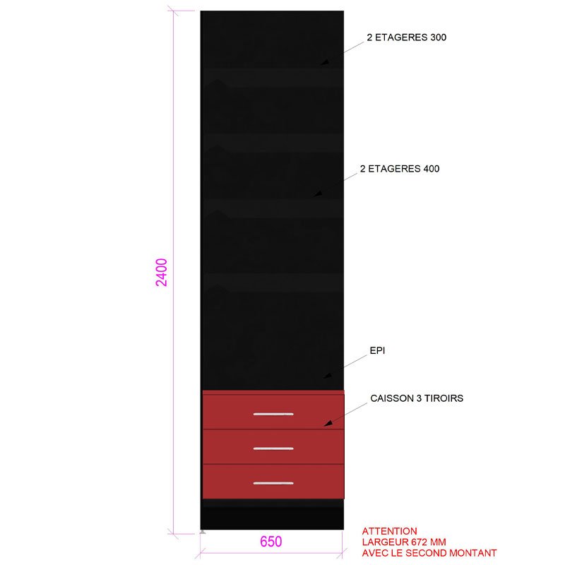 MM063-meuble-papeterie-murale-rangements-et-tablettes-base-noir-coloris-rouge-cerise-vue-face-a2m-diffusion.jpg