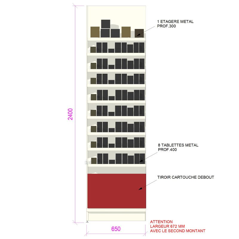 MM004-meuble-mural-linéaires-tabac-8-niveaux-métal-base-brume-coloris-rouge-cerise-vue-face-a2m-diffusion.jpg