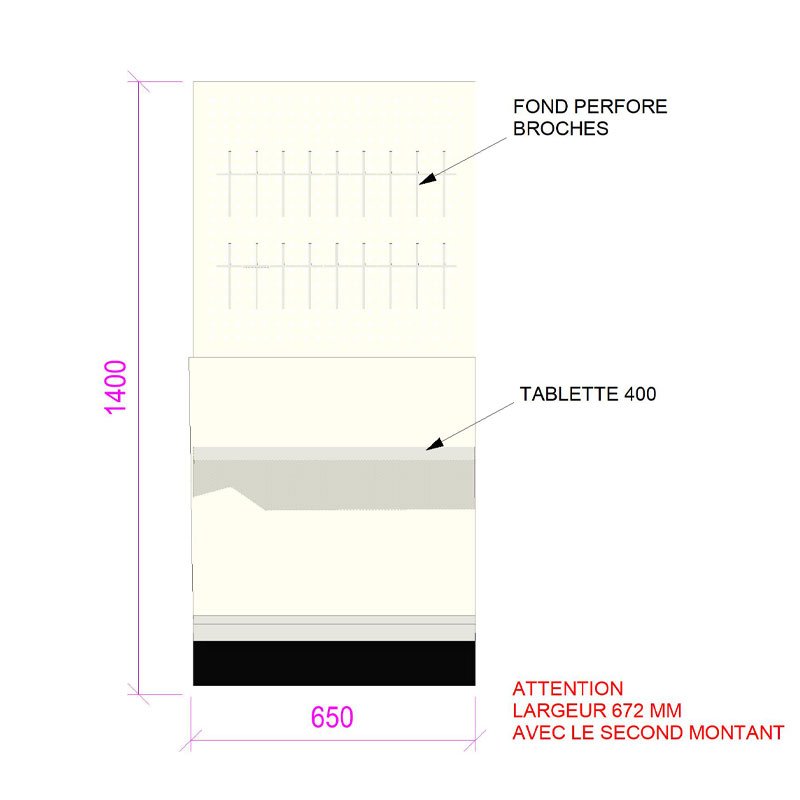 MM023-meuble-ilôt-pour-gondole-papeterie-2-niveaux-bacs-+-broches-métal-brume-vue-face-a2m-diffusion.jpg