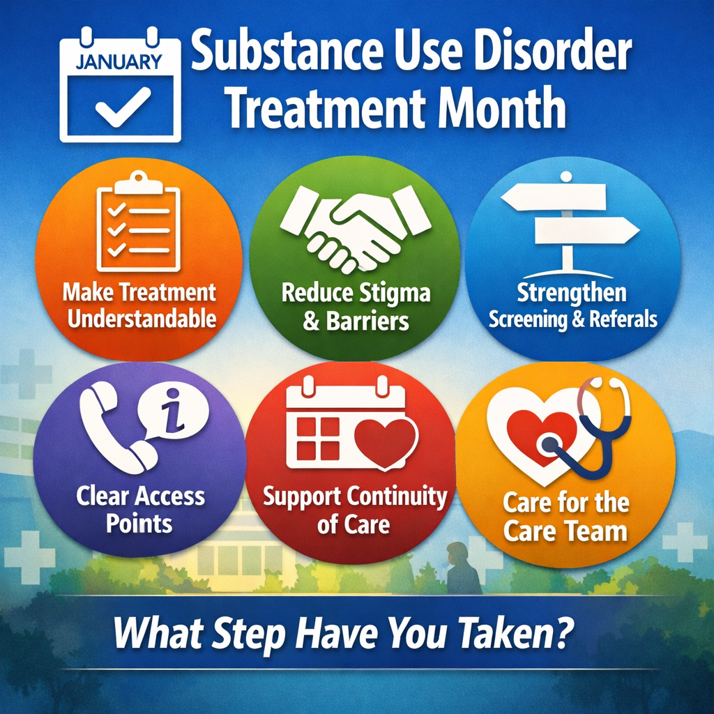 January is Substance Use Disorder Treatment Month. What behavioral health providers can do that actually moves the needle