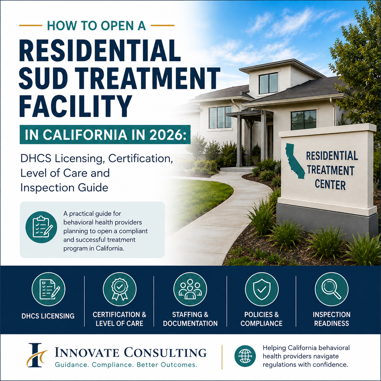 How to Open a Residential SUD Treatment Facility in California in 2026: DHCS Licensing, Certification, Level of Care and Inspection Guide