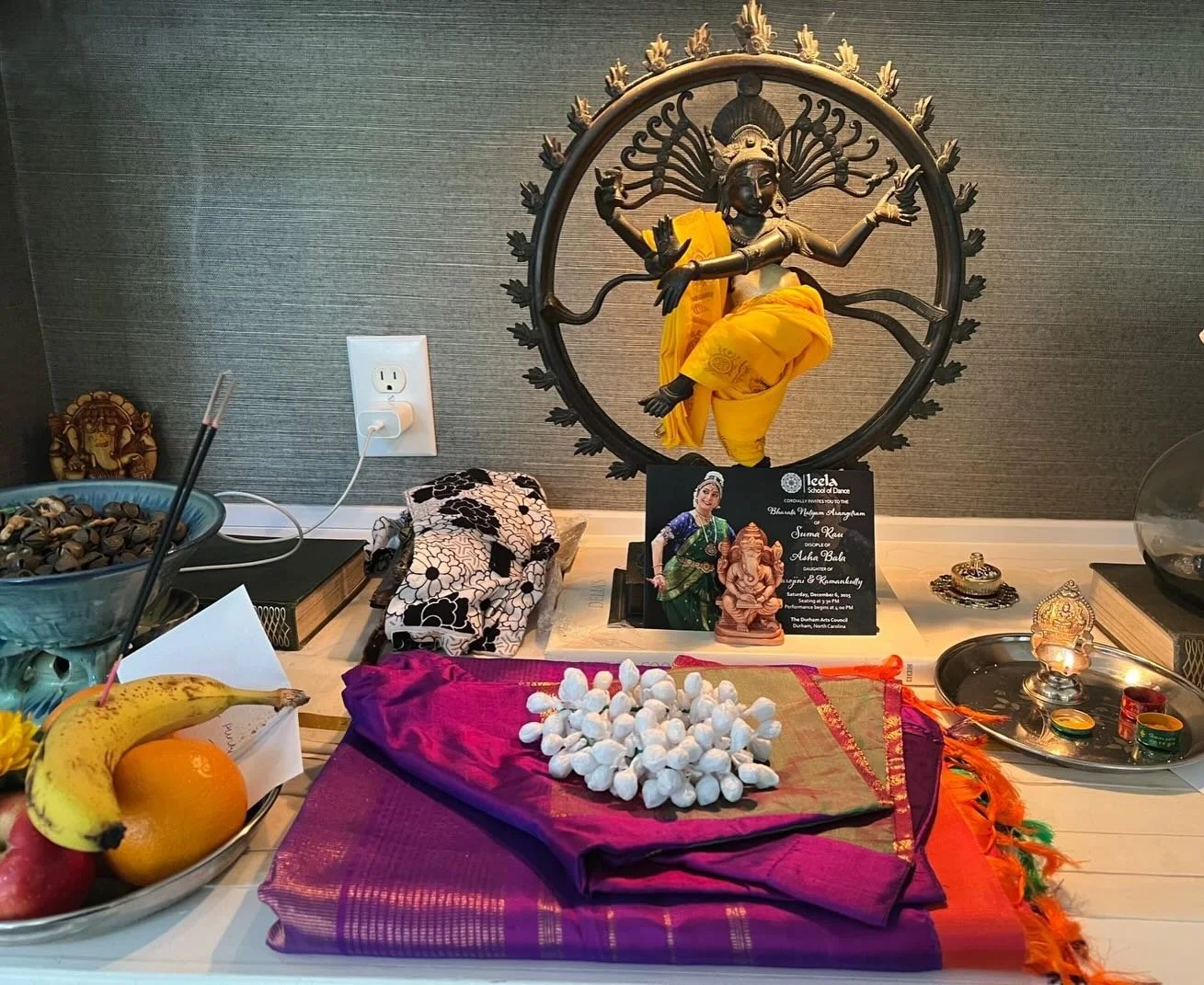 Arangetram Prep Week is in full swing for our dear Suma! 
It has been a joy watching her pour her dedication, discipline, and love for dance into every rehearsal. Each day reflects her hard work and focus.

As we count down to Saturday, we are gratef