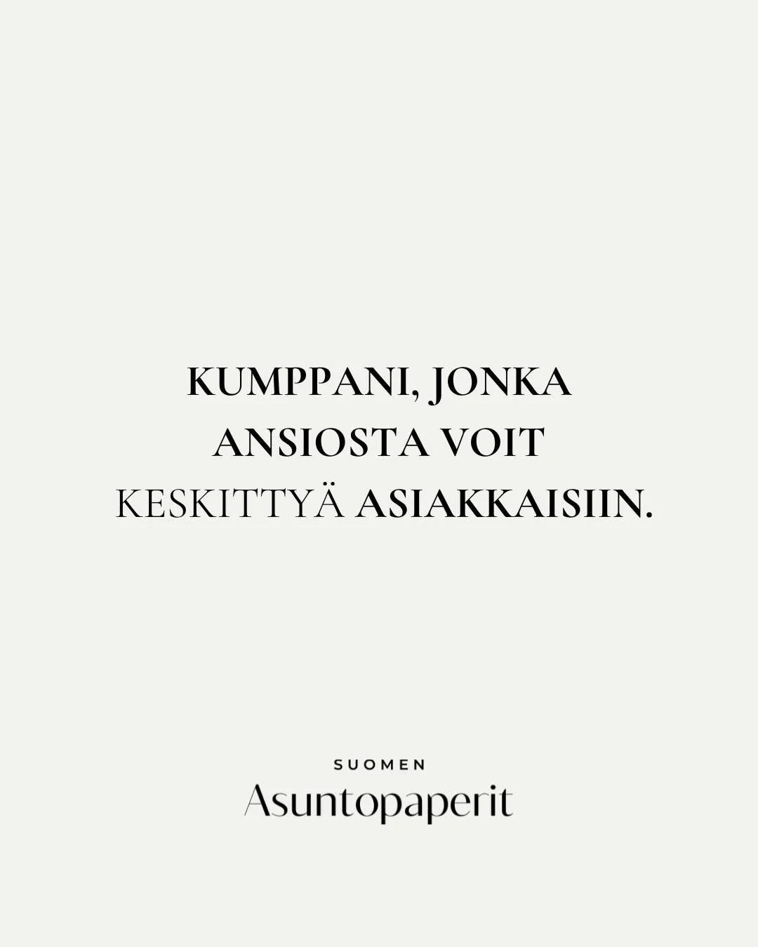 Moni välittäjä ajattelee: "Kohteen syöttö on pakko tehdä itse." 
Todellisuudessa kyse on vain tavasta ajatella – vähän kuin kirjanpidossa.
Moni yrittäjä piti kirjanpidosta kiinni, kos