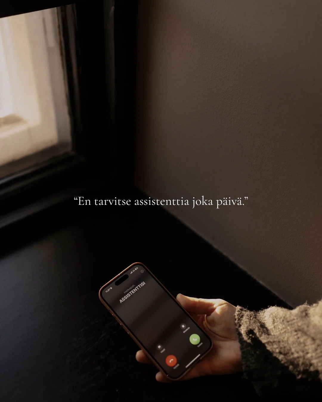 Moni ajattelee, ett&auml; assistenttipalvelu tarkoittaa jatkuvaa ja raskasta sitoutumista.

Meill&auml; apua voi k&auml;ytt&auml;&auml; my&ouml;s silloin, kun tarve on selke&auml; ja rajattu.

Yksi kiireinen kohde.
Yksi valmisteltava esite.
Yksi laad
