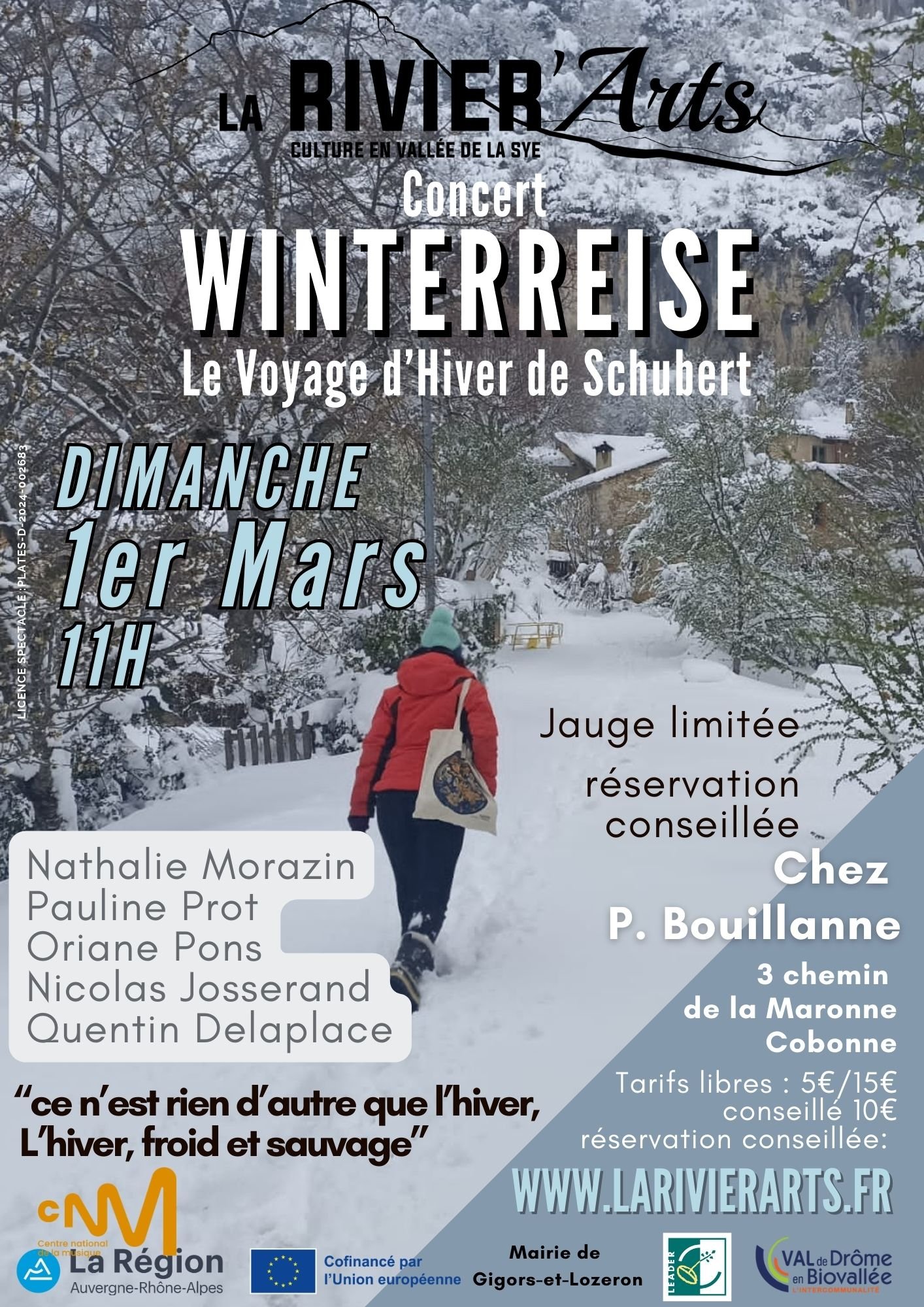 le Voyage d'Hiver (Winterreise) de Schubert / Reprise 