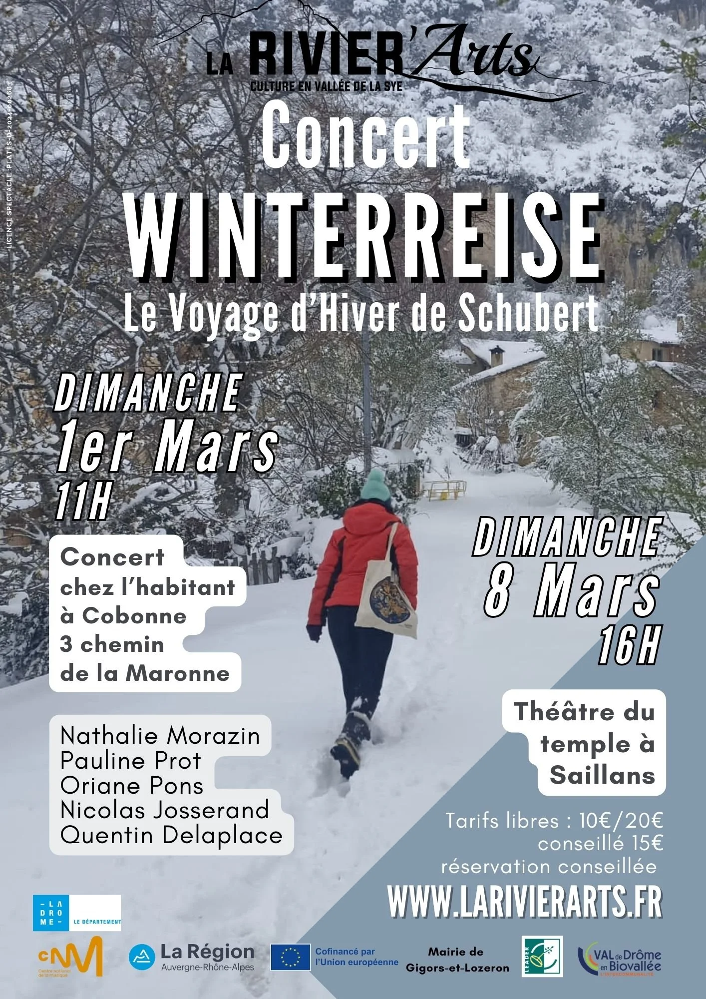 le Voyage d'Hiver (Winterreise) de Schubert À SAILLANS