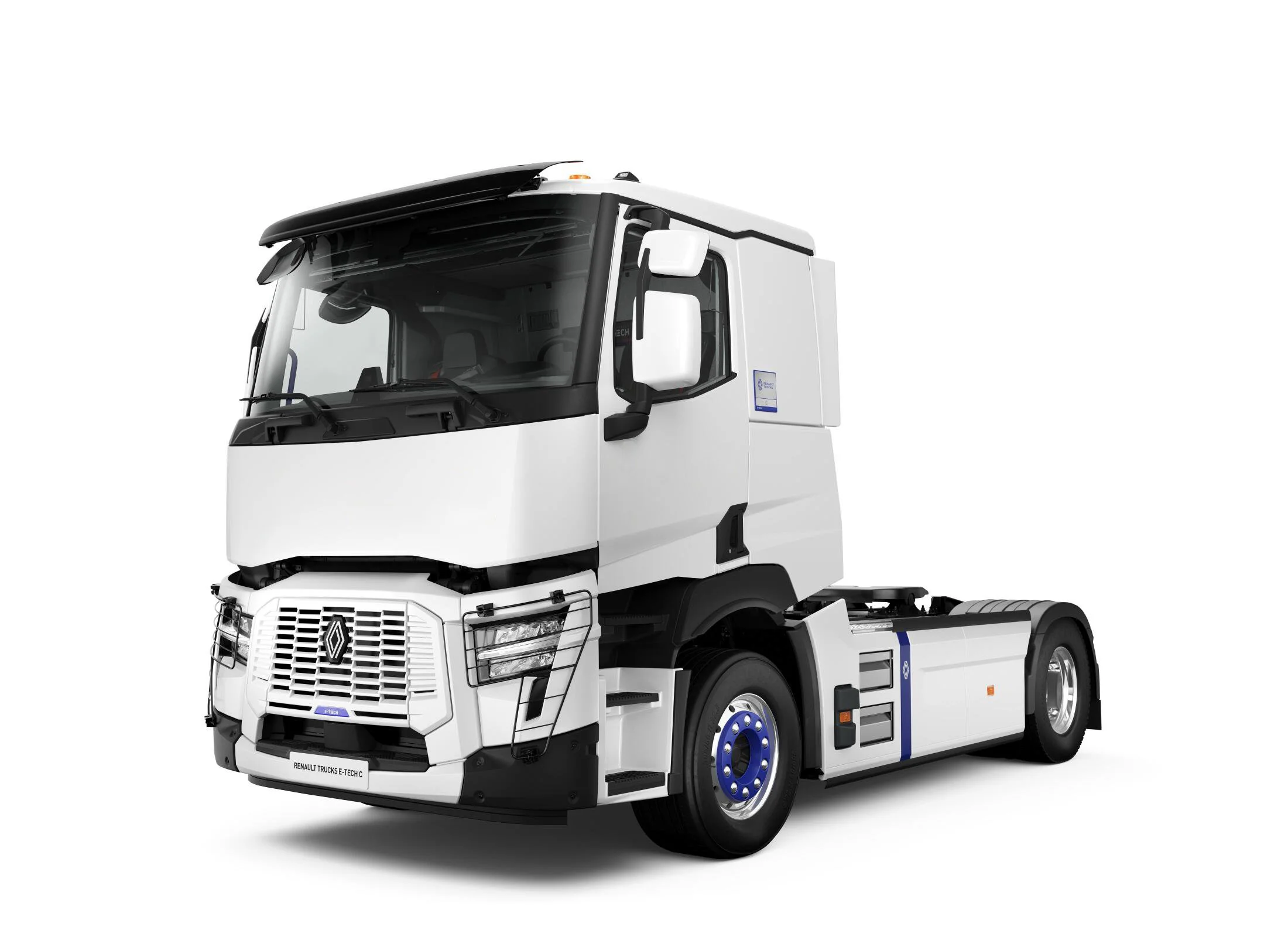 Renault Trucks E-Tech C Sattelzugmaschine mit vollelektrischem Antrieb für nachhaltige Transport- und Logistiklösungen im regionalen Güterverkehr.