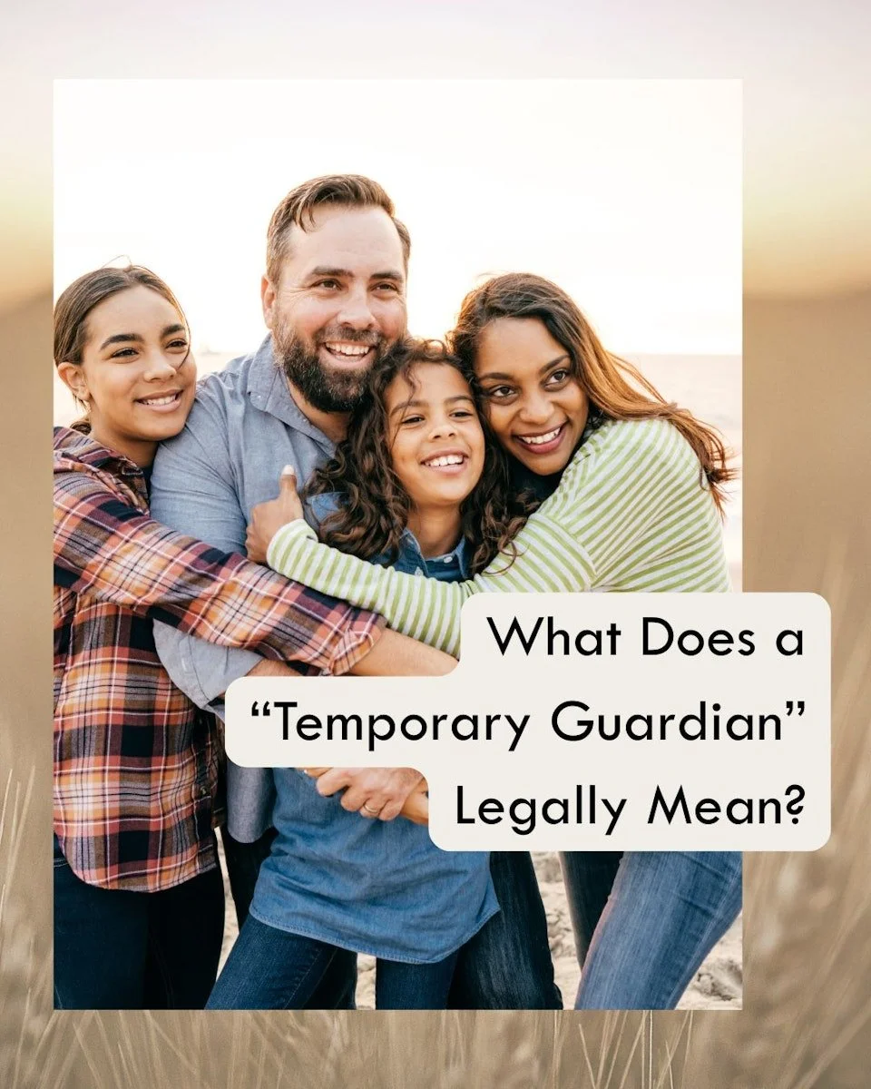 When we talk about temporary guardians, we’re talking about someone you legally designate to step in and care for your child if you’re unexpectedly unable to do so.
This could be due to:
 ✅ A medical emergency
 ✅ A travel delay
 ✅ An une