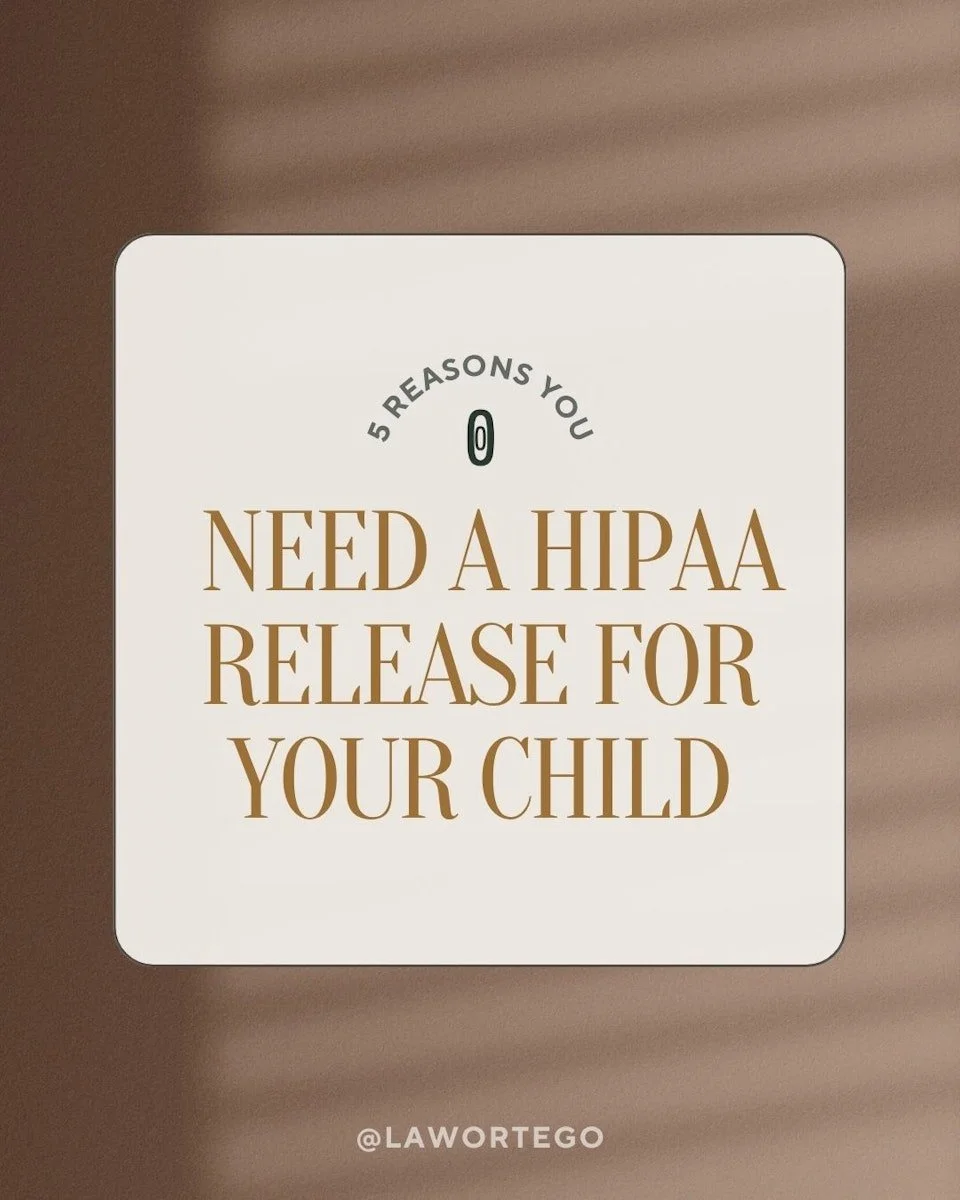 5 Reasons You Need a HIPAA Release for Your Child

Most parents don&rsquo;t realize that once your child turns 18, you can&rsquo;t automatically access their medical information &mdash; even in an emergency.
A HIPAA Release changes that.

Here&rsquo;