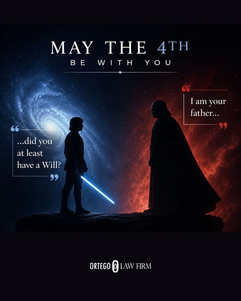 ✨ We couldn&rsquo;t let May the 4th pass without sharing&hellip; even with only an hour to spare ✨

&ldquo;I am your father&hellip;&rdquo;
&ldquo;&hellip;did you at least have a Will?&rdquo;

Some conversations come as a surprise.
Others are better h