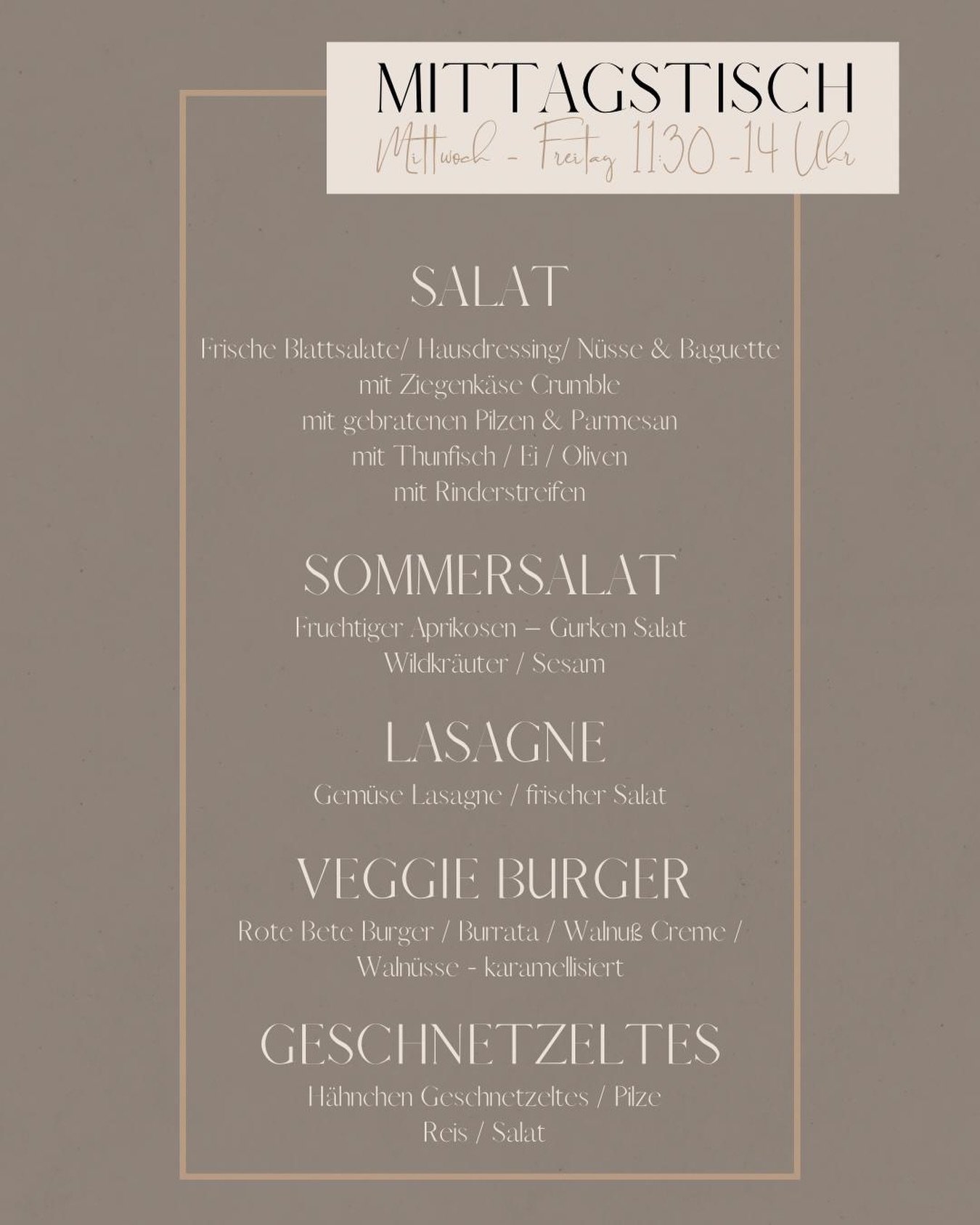 Mittagstisch 🍴

22. - 24. Juli 2026 von 11:30 Uhr bis 14 Uhr

#mittagstisch #caf&eacute; #pause #genussreichseligenstadt #seligenstadt