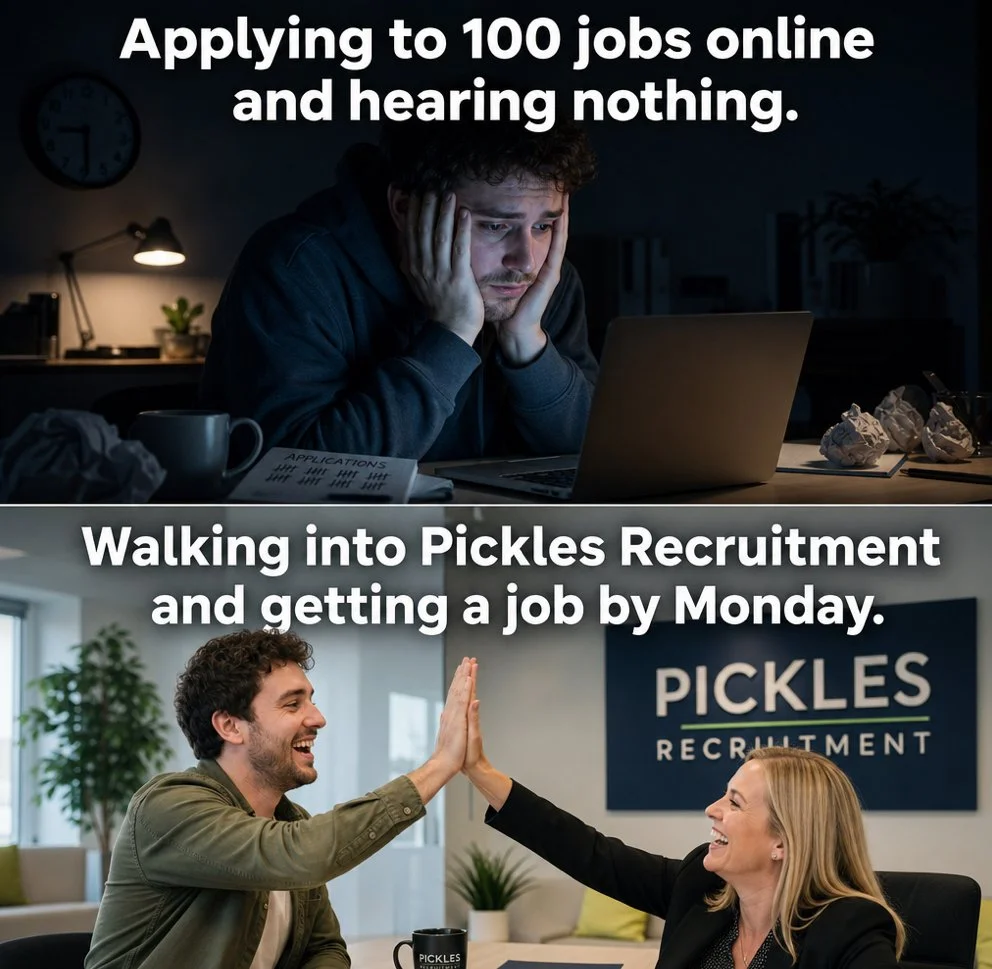 Still waiting for a reply after sending out dozens of applications? 😩

Skip the endless job boards and speak to a team that connects people with real opportunities every day.

At Pickles Recruitment, we&rsquo;re helping candidates find work quickly 