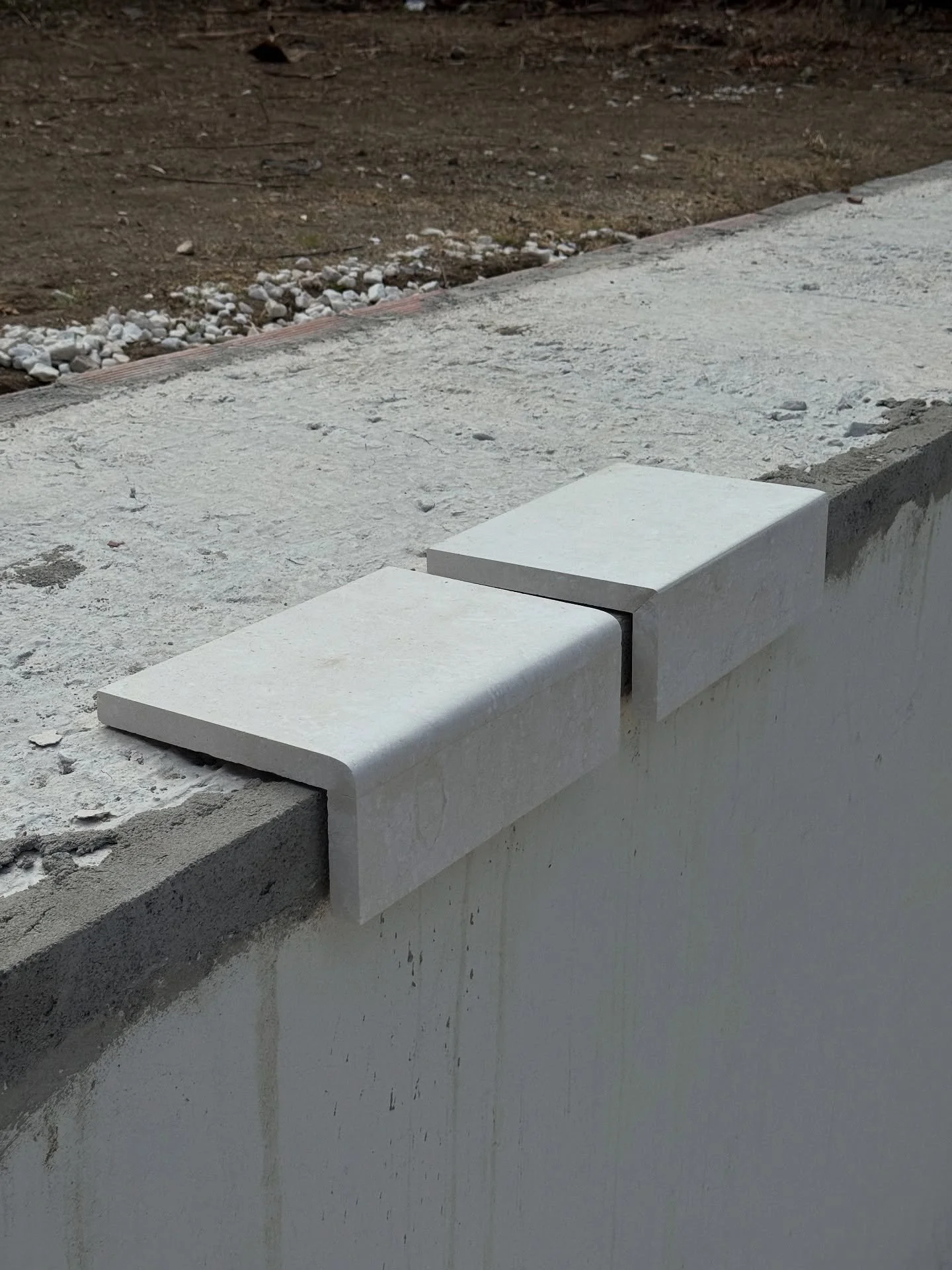 Selecting the right pool edge. Our supplier always helps bring our vision to life with custom samples. Design, functionality, and safety, all defined by the smallest details. 🤍