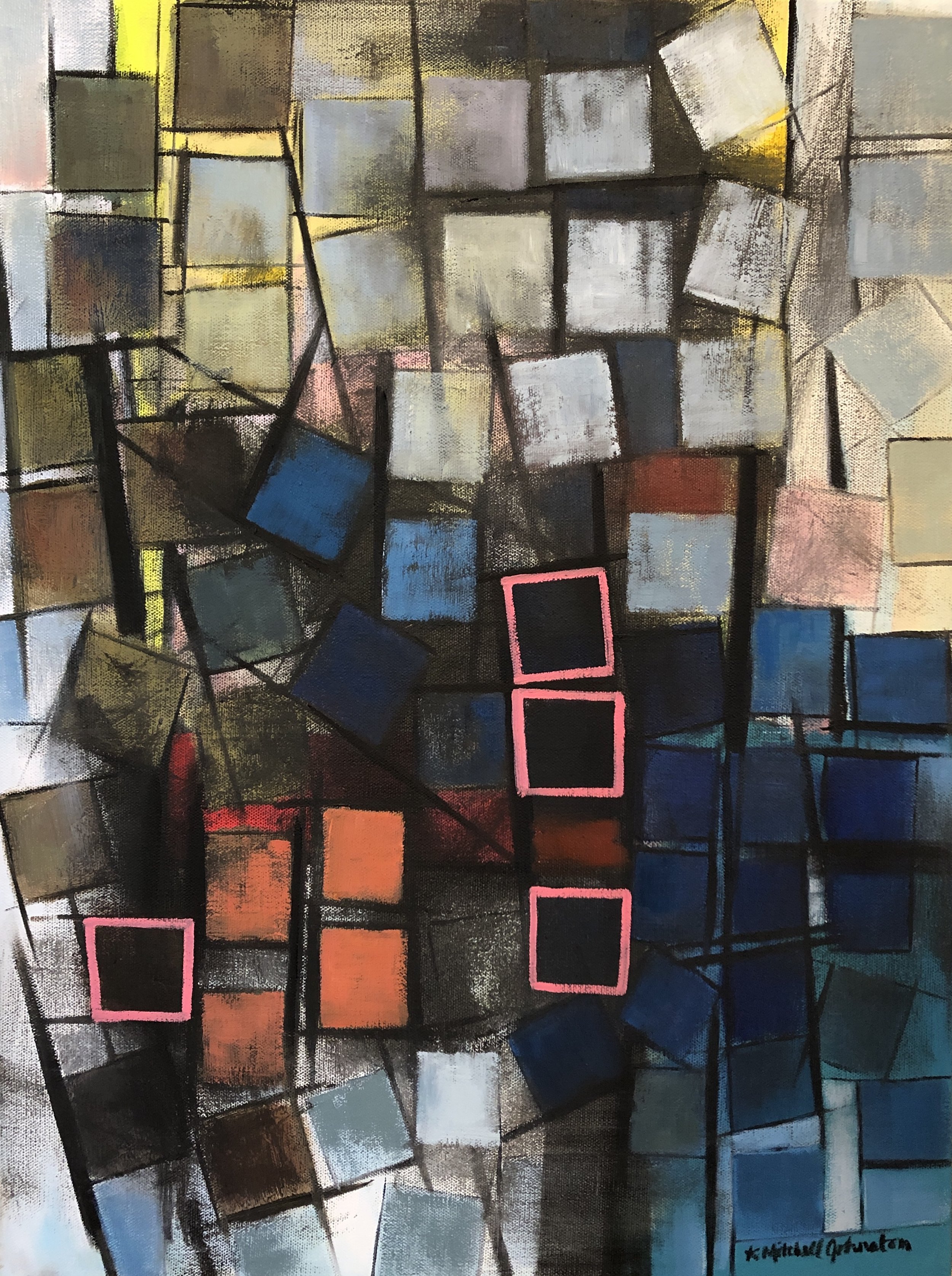 Finding Calm in the Chaos, oil on canvas, 24x18