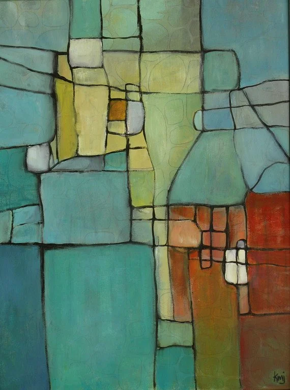 Red House By the Water, oil on canvas board, 24x18, SOLD