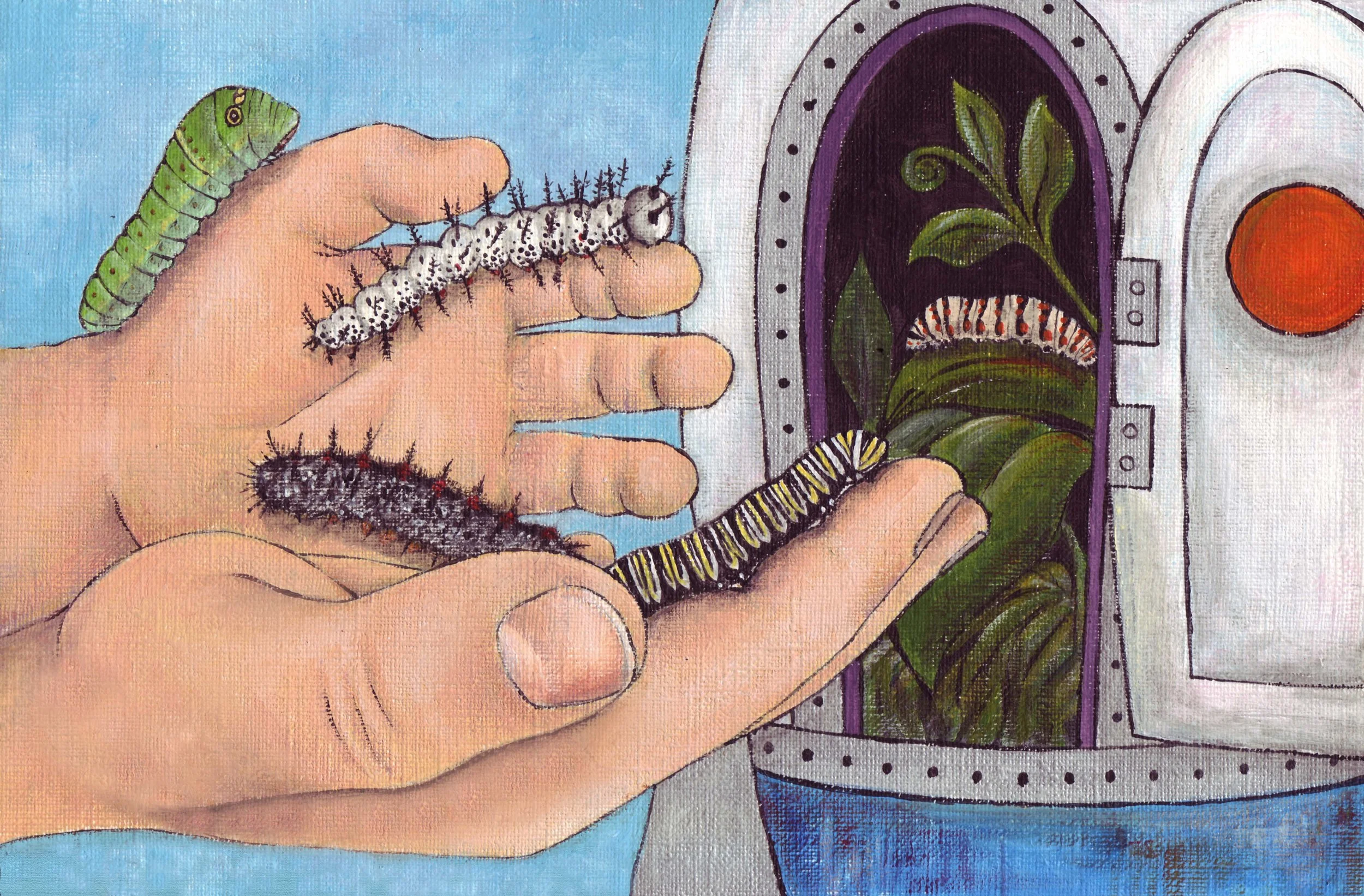 Before, acrylic on paper, SOLD