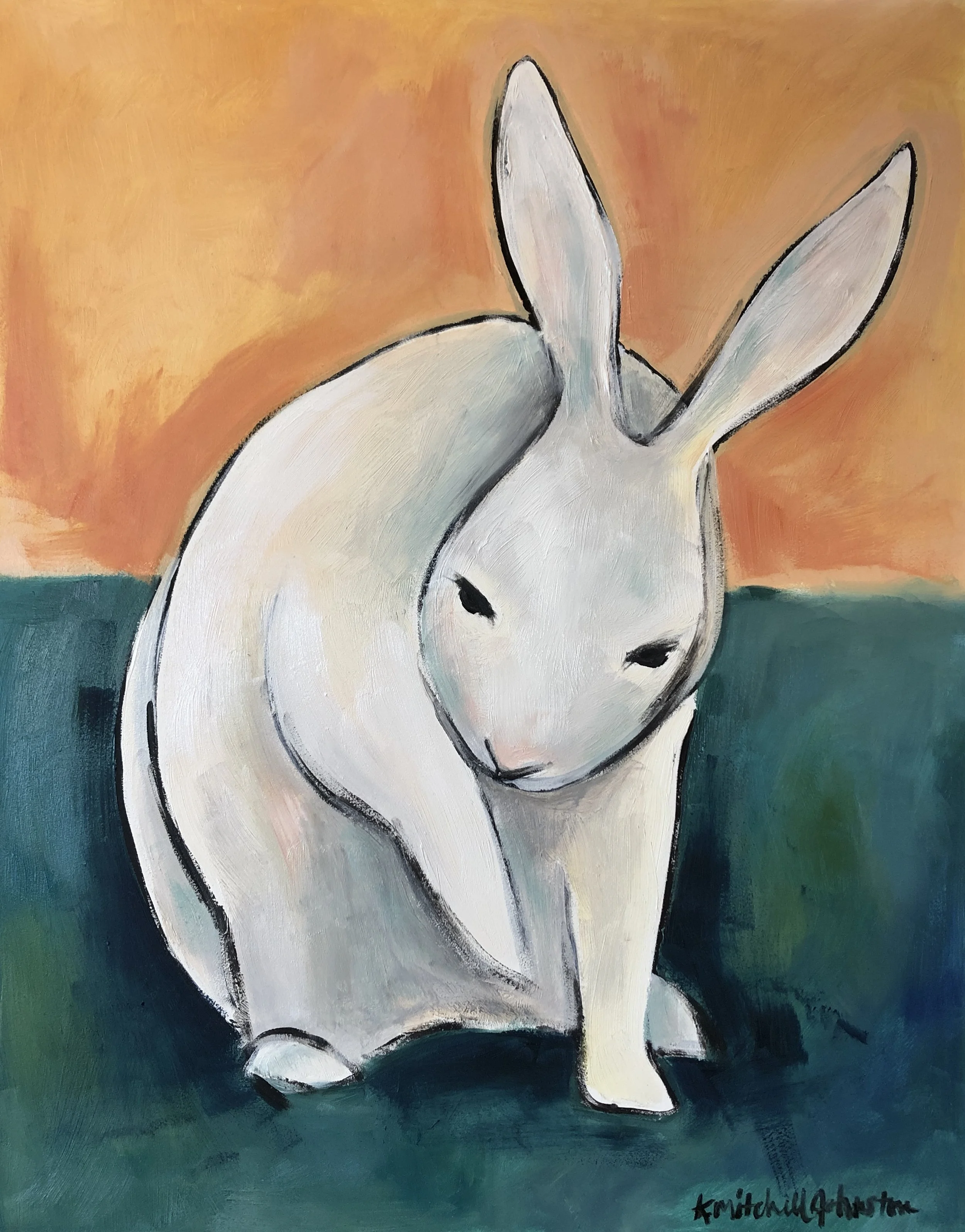 The Bath, oil on wood panel, 14x11