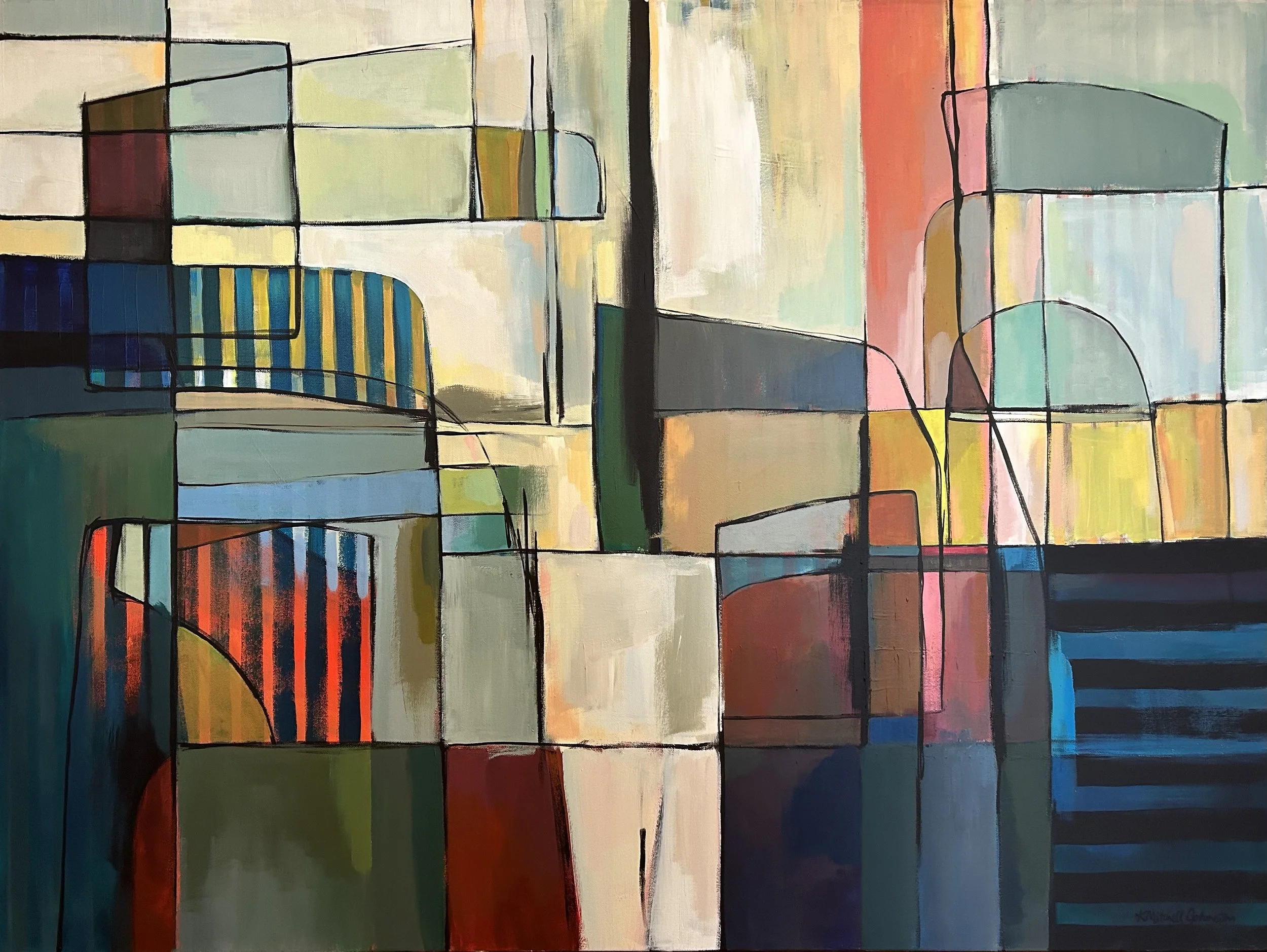 Salutations, acrylic on canvas, 30x40, SOLD