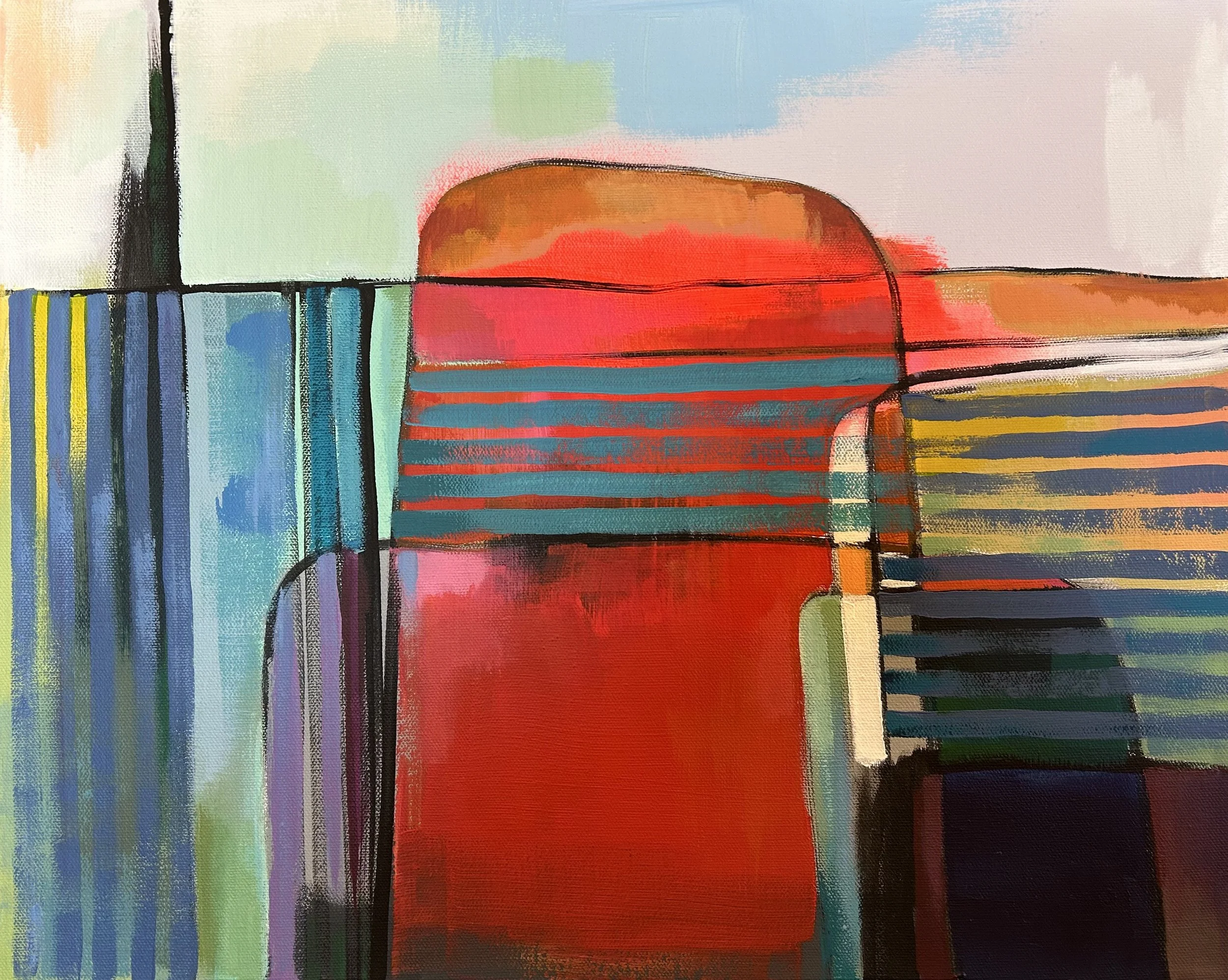 Como Traigo La Yuca, acrylic on canvas, 16x20
