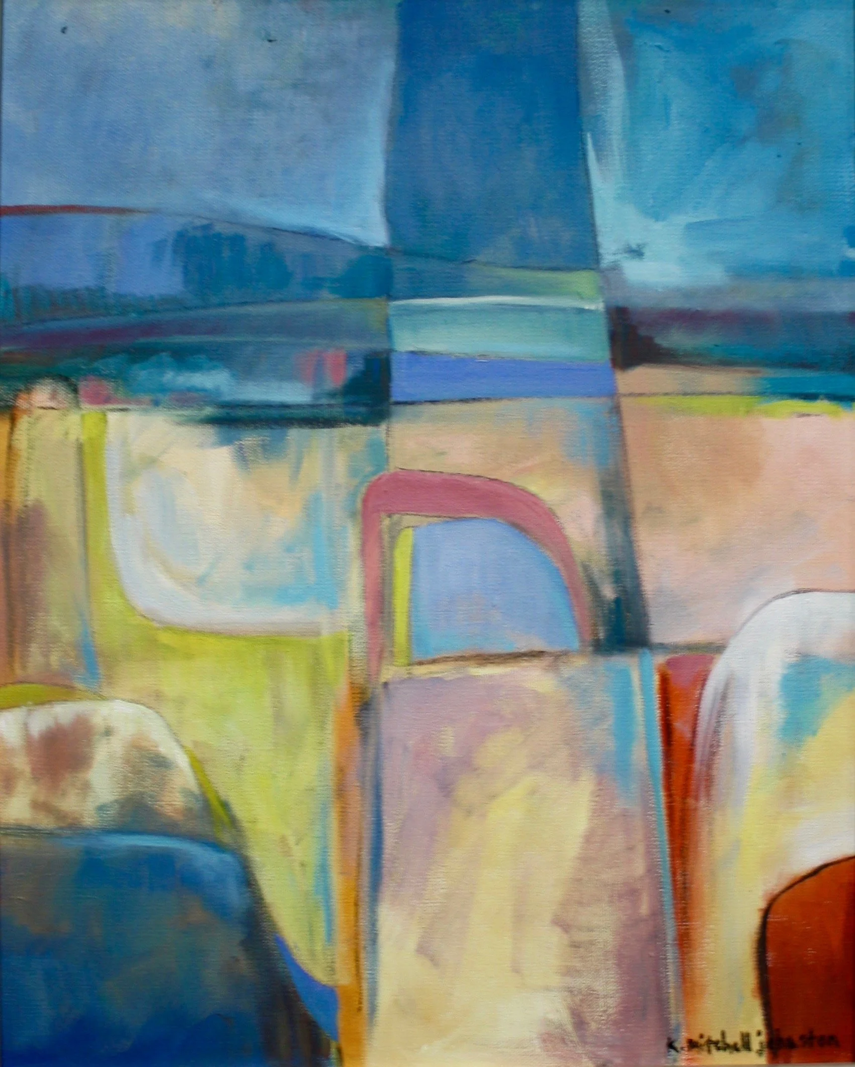 In the Studio, oil on canvas, 20x16