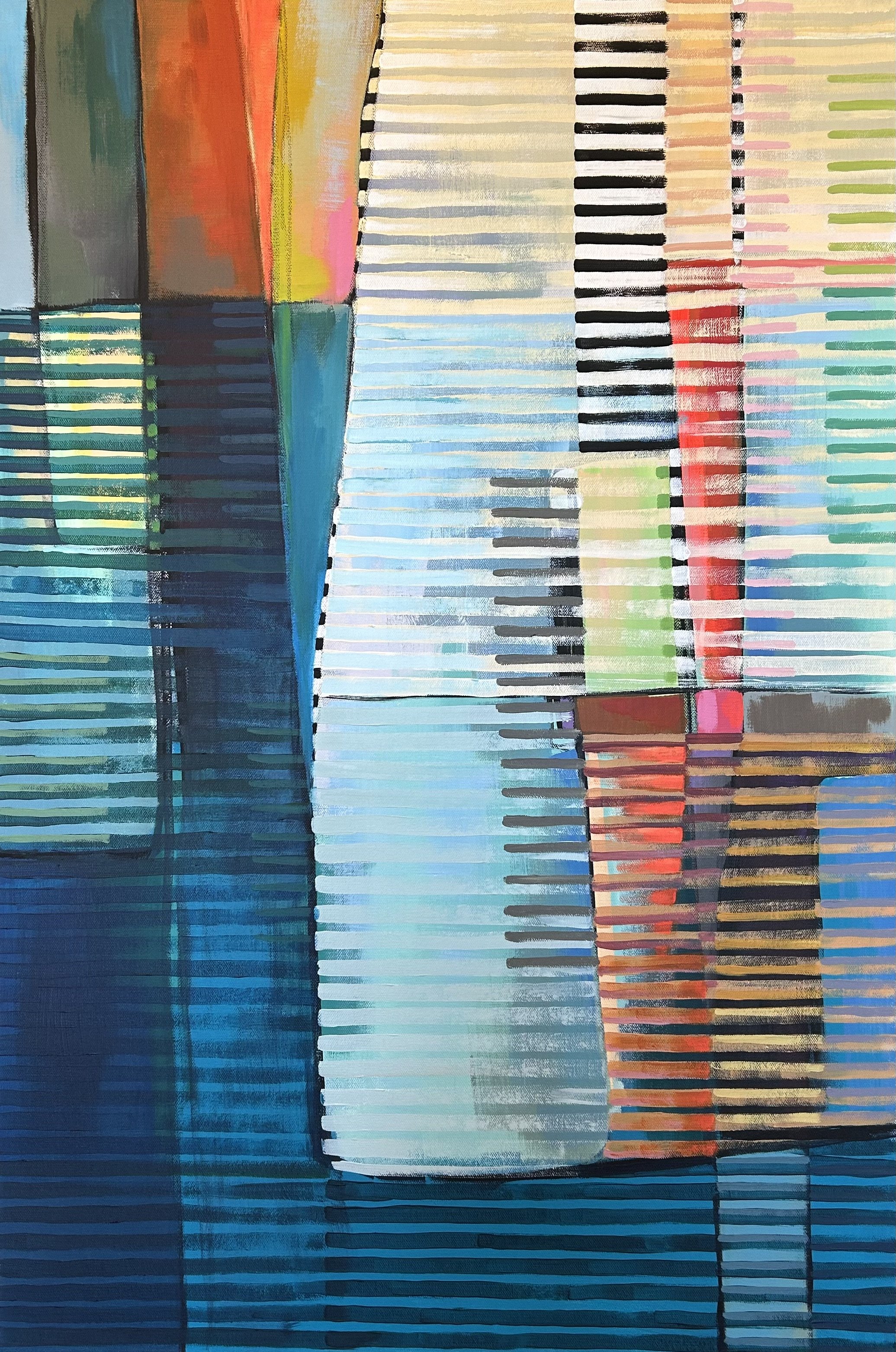 Footprints, acrylic on canvas, 36x24, SOLD
