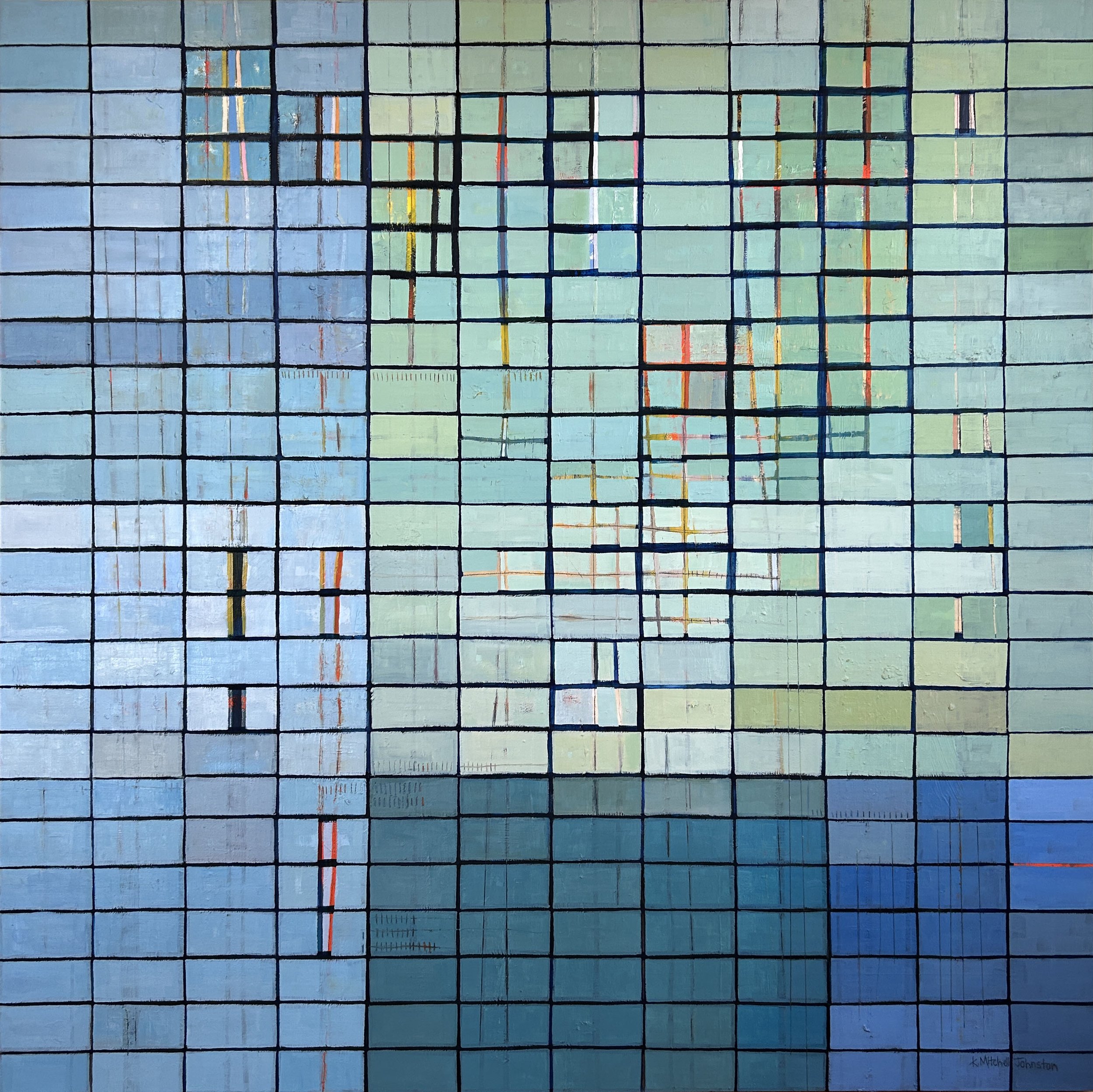Depth, oil on wood, 48x48