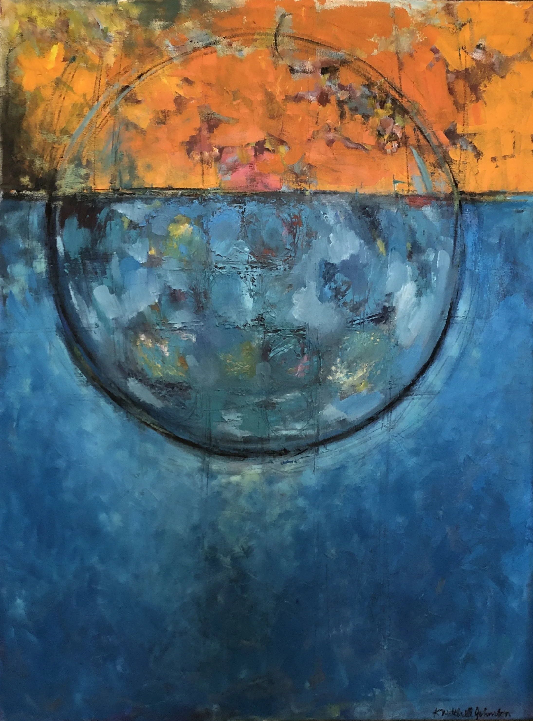 Dissolving Barriers, oil on canvas, 40x30, SOLD