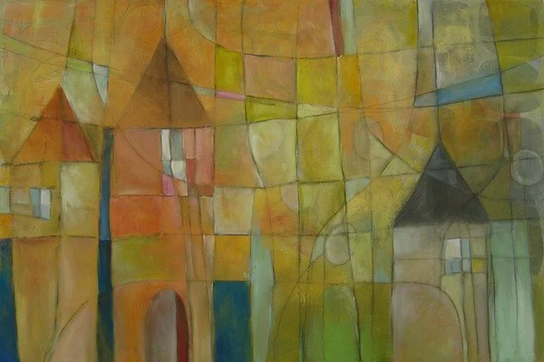 Neighbors, oil on canvas, 24x36, SOLD