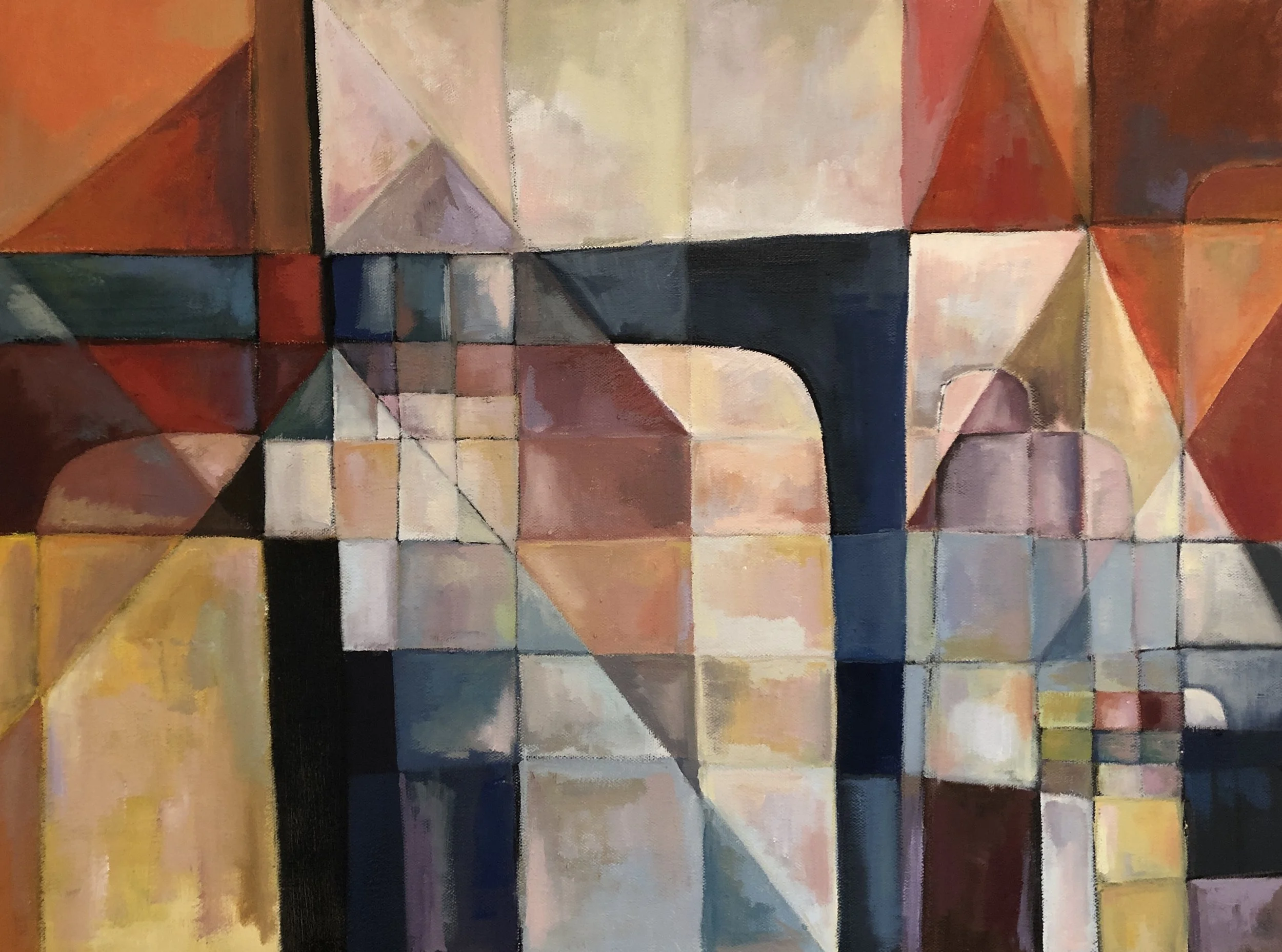 Where Curiosities Meet, oil on canvas, 18x24