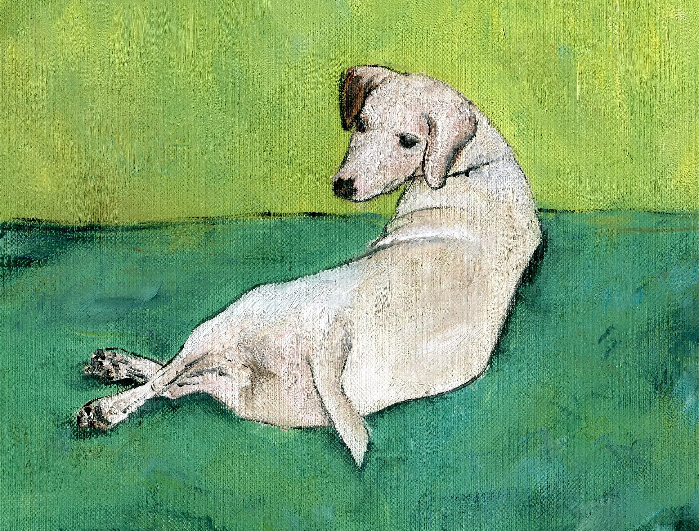 Queen Lucy, oil on paper, 9x12, SOLD