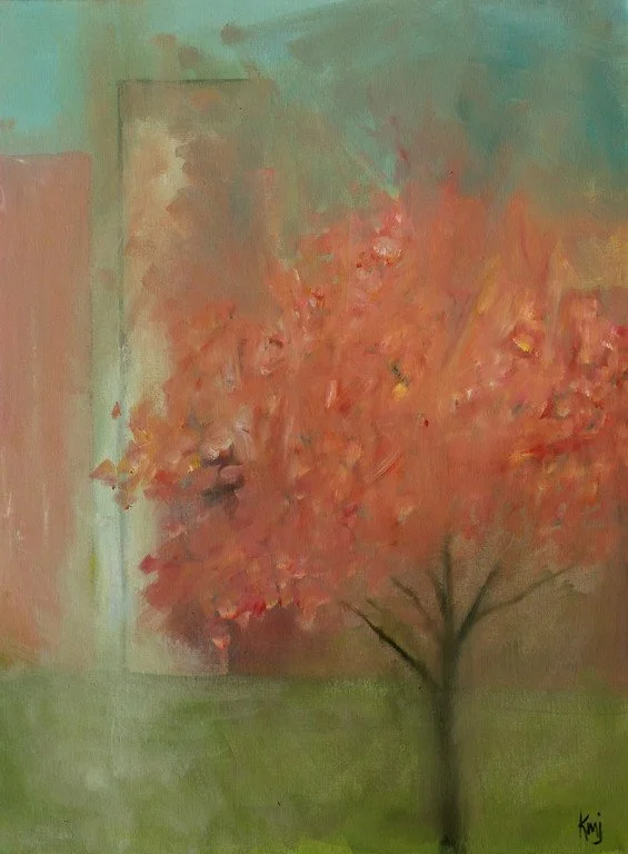 Pink Dogwood, oil on canvas board, 24x18, SOLD