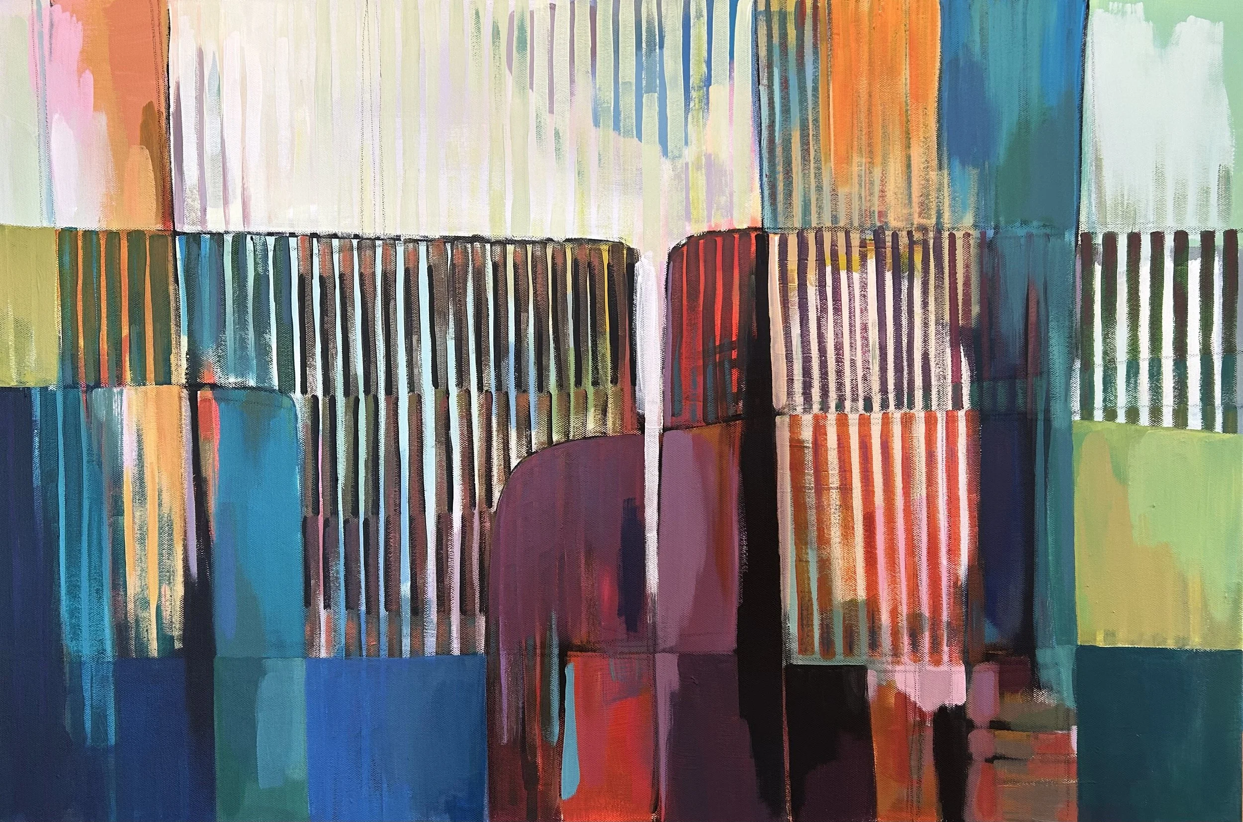 He Walked On, acrylic on canvas, 24x36, SOLD
