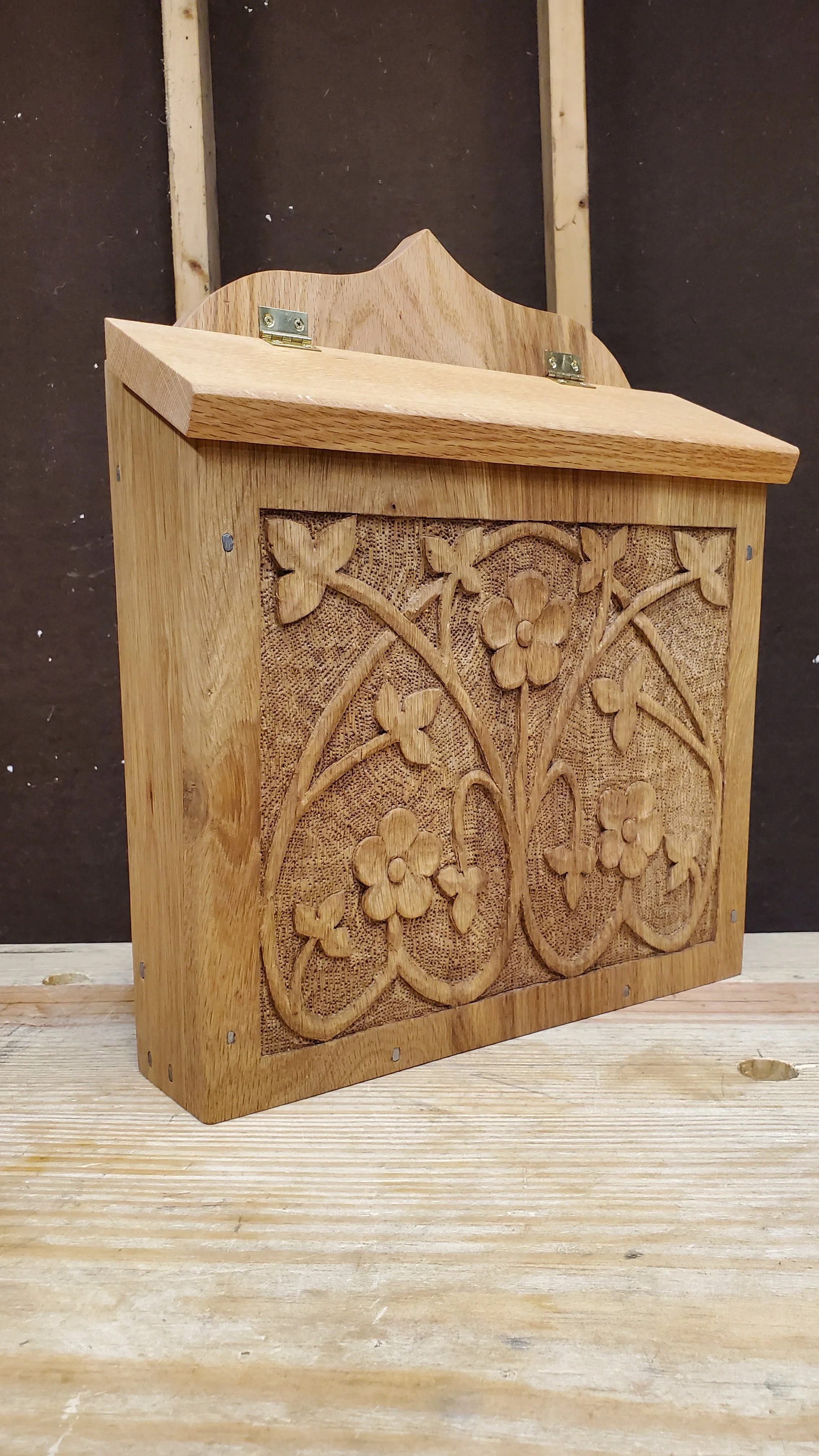 Oak Mailbox